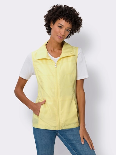 Weste mit Reißverschluss - zitrone