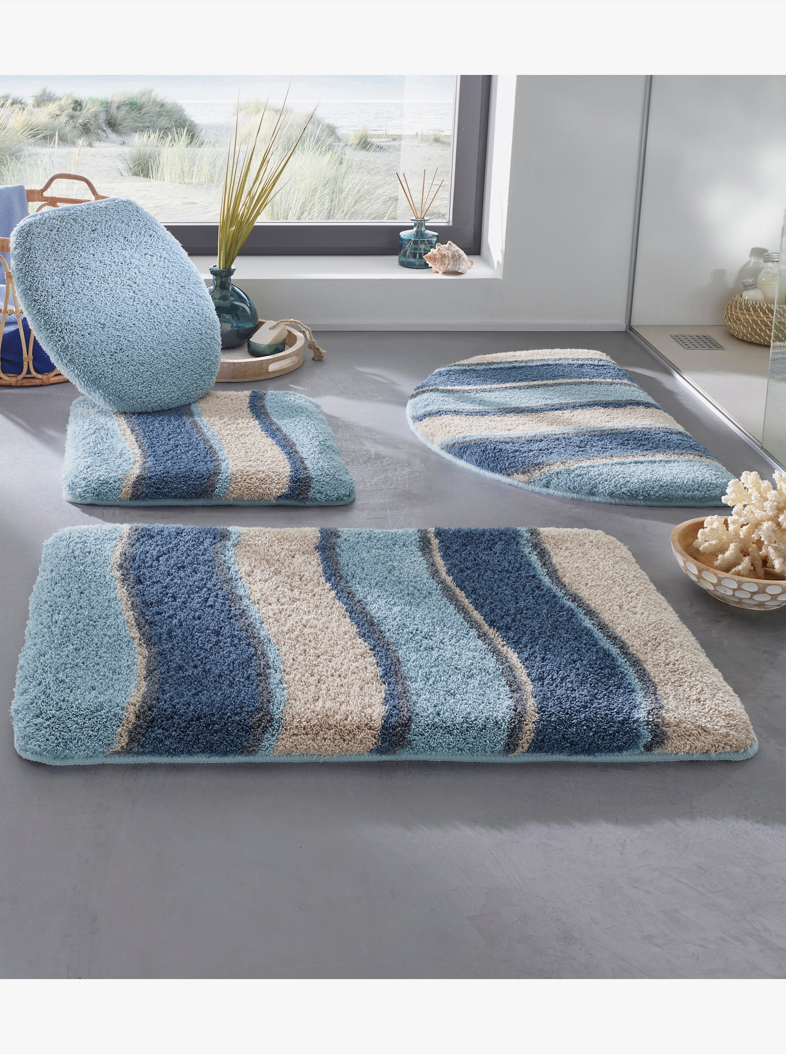 Hagemann Koupelnová předložka - limetkovo-mátová-mátová-vzor