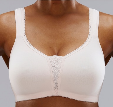 petite fleur Soutien-gorge doux - bois de rose+poudre