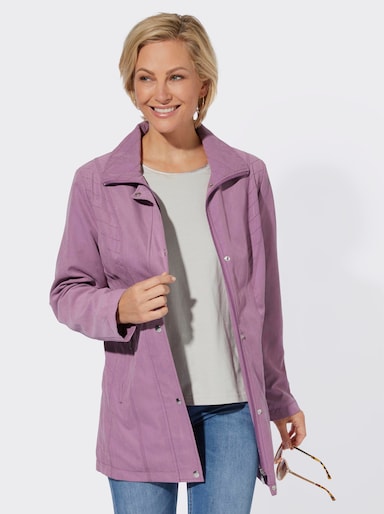 Übergangsjacke mit Reißverschluss-Taschen - violett