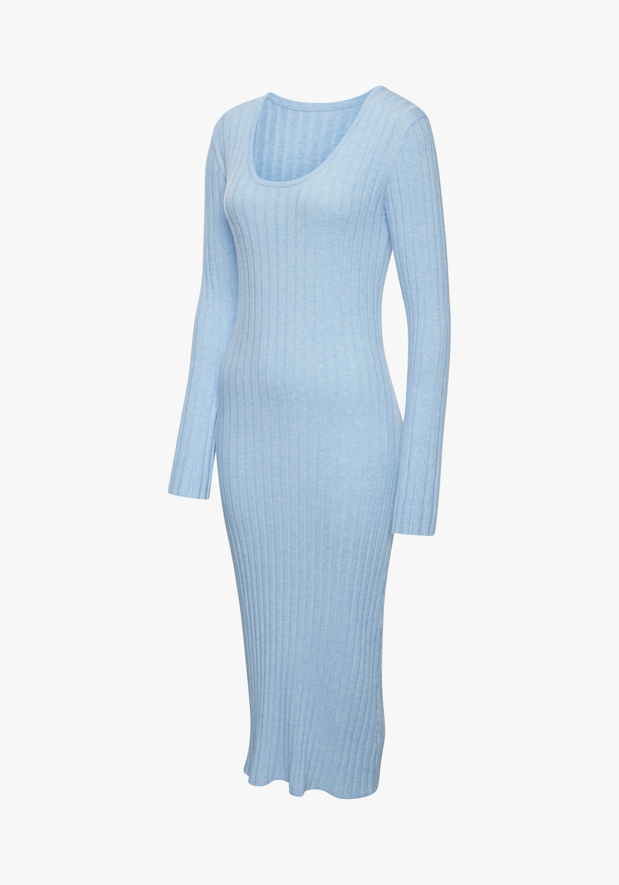 Robe en tricot - bleu chiné