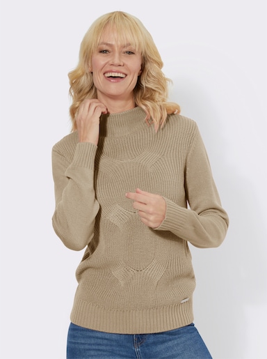 Pullover met lange mouwen - zand