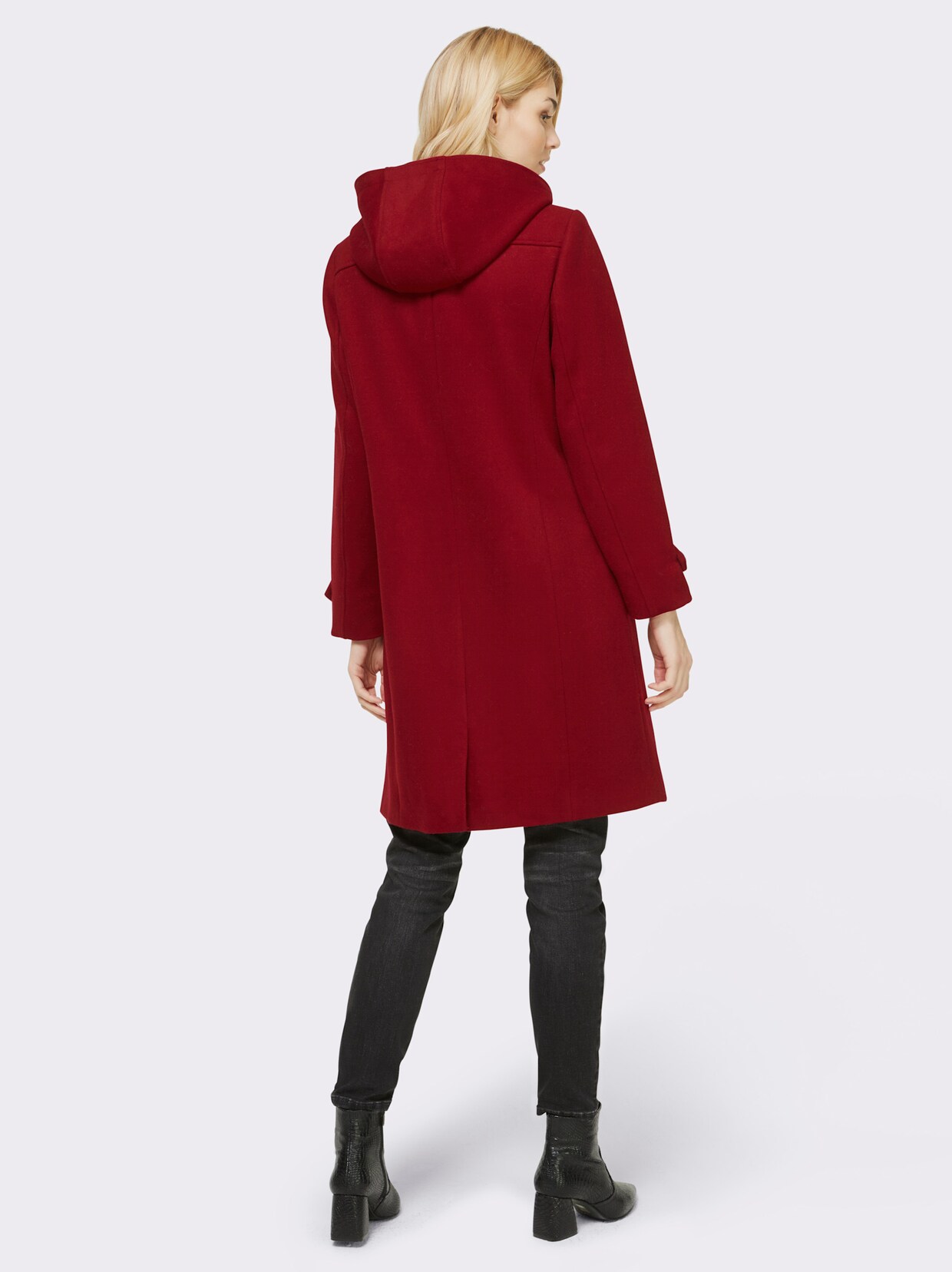 heine Dufflecoat - dunkelrot