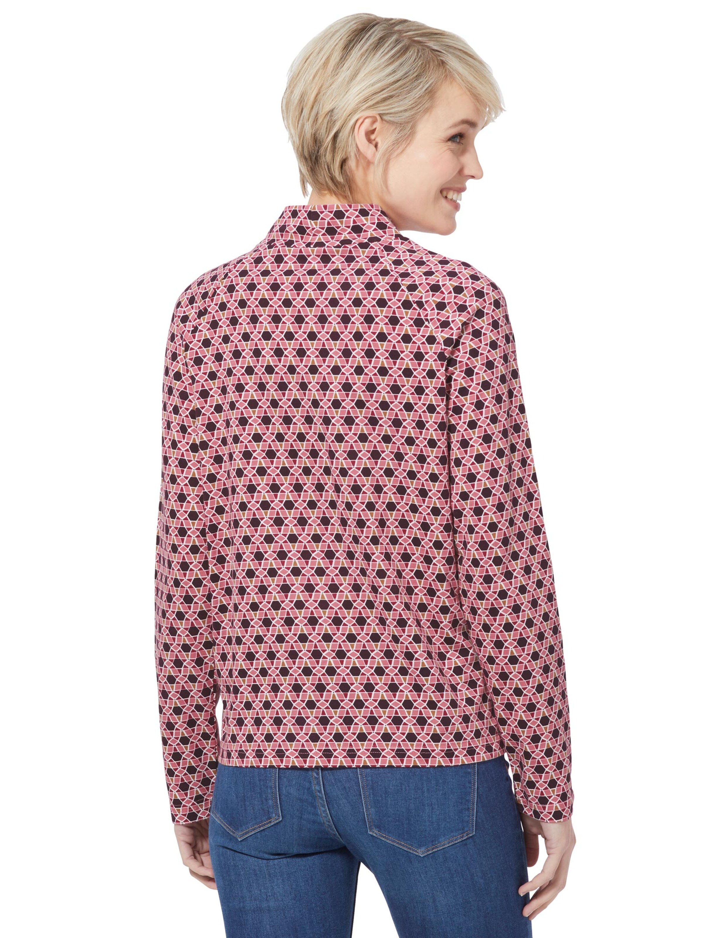 Shirt - bordeaux-gemustert