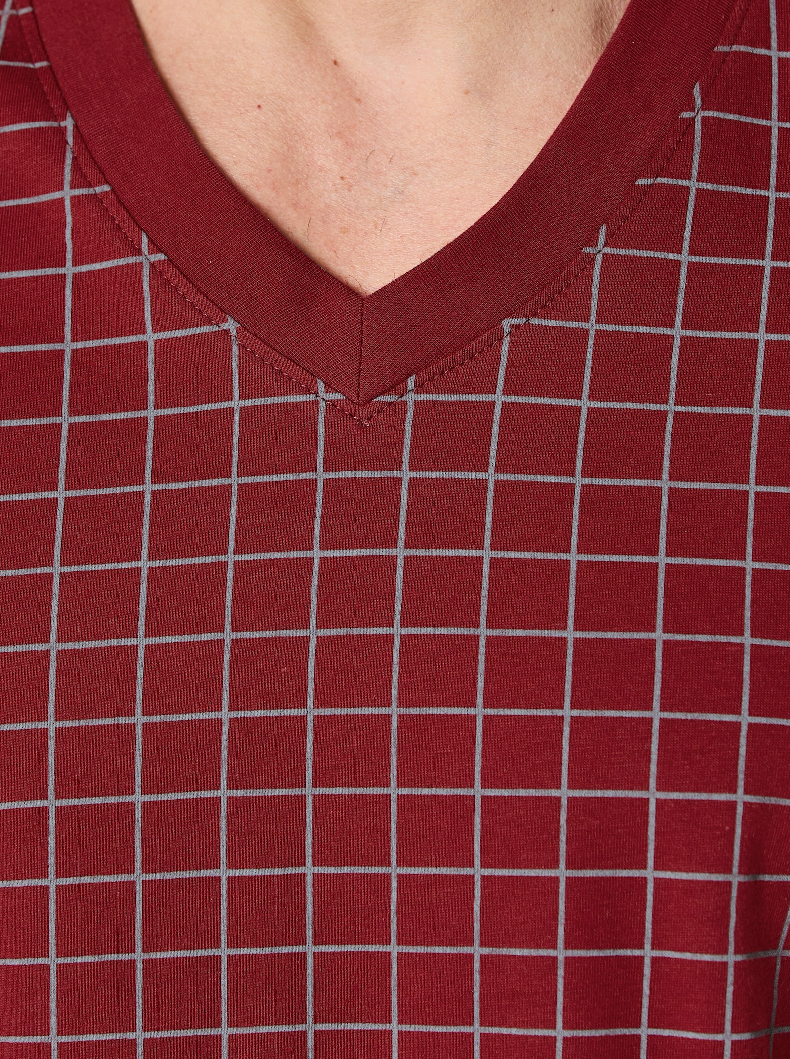 wäschepur men Schlafanzüge - dunkelblau + dunkelrot