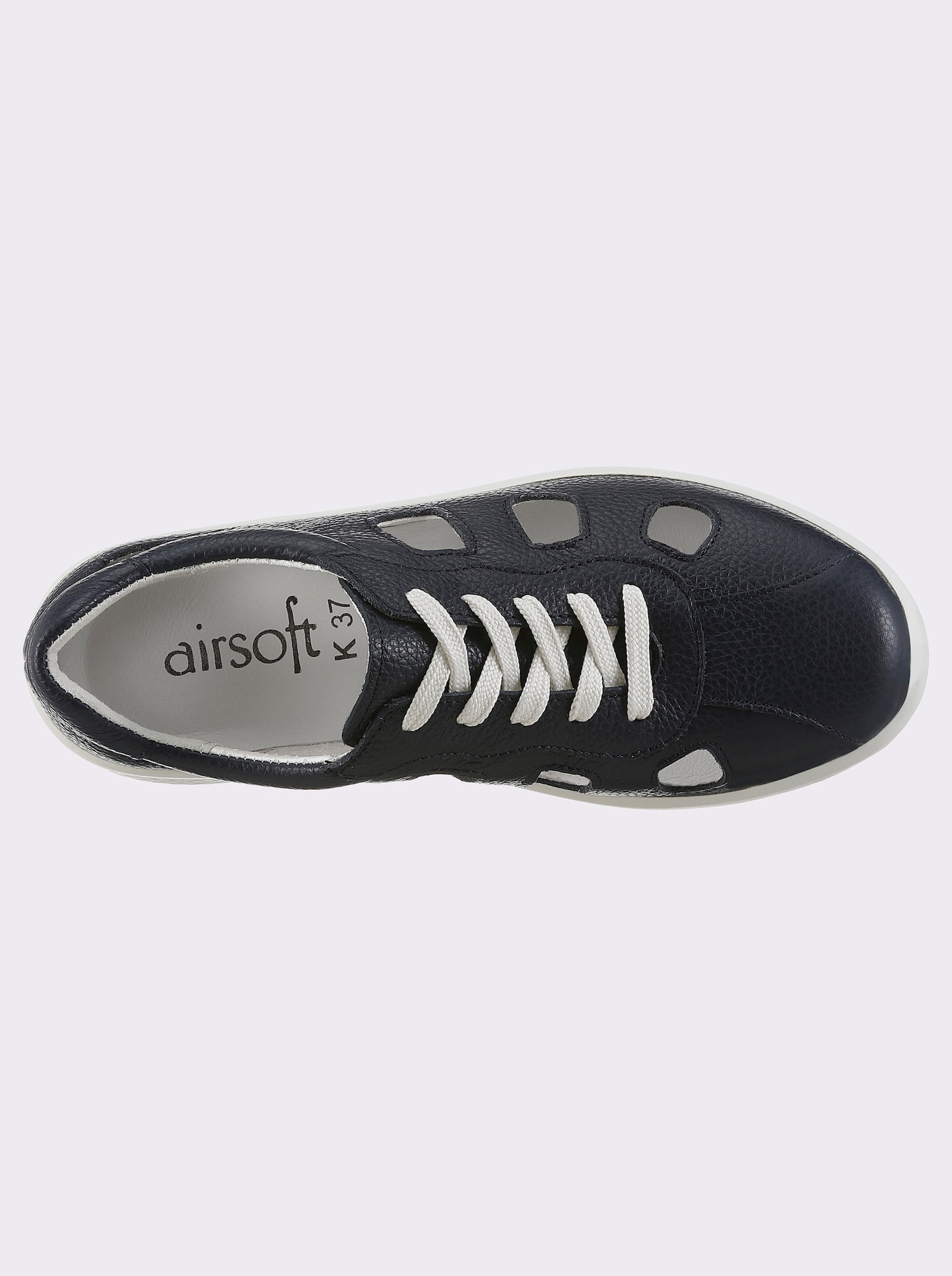 airsoft modern+ Schnürschuh mit Durchbrüchen - marine