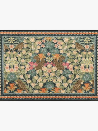 wash+dry by Kleen-Tex Fußmatte - grün-gemustert