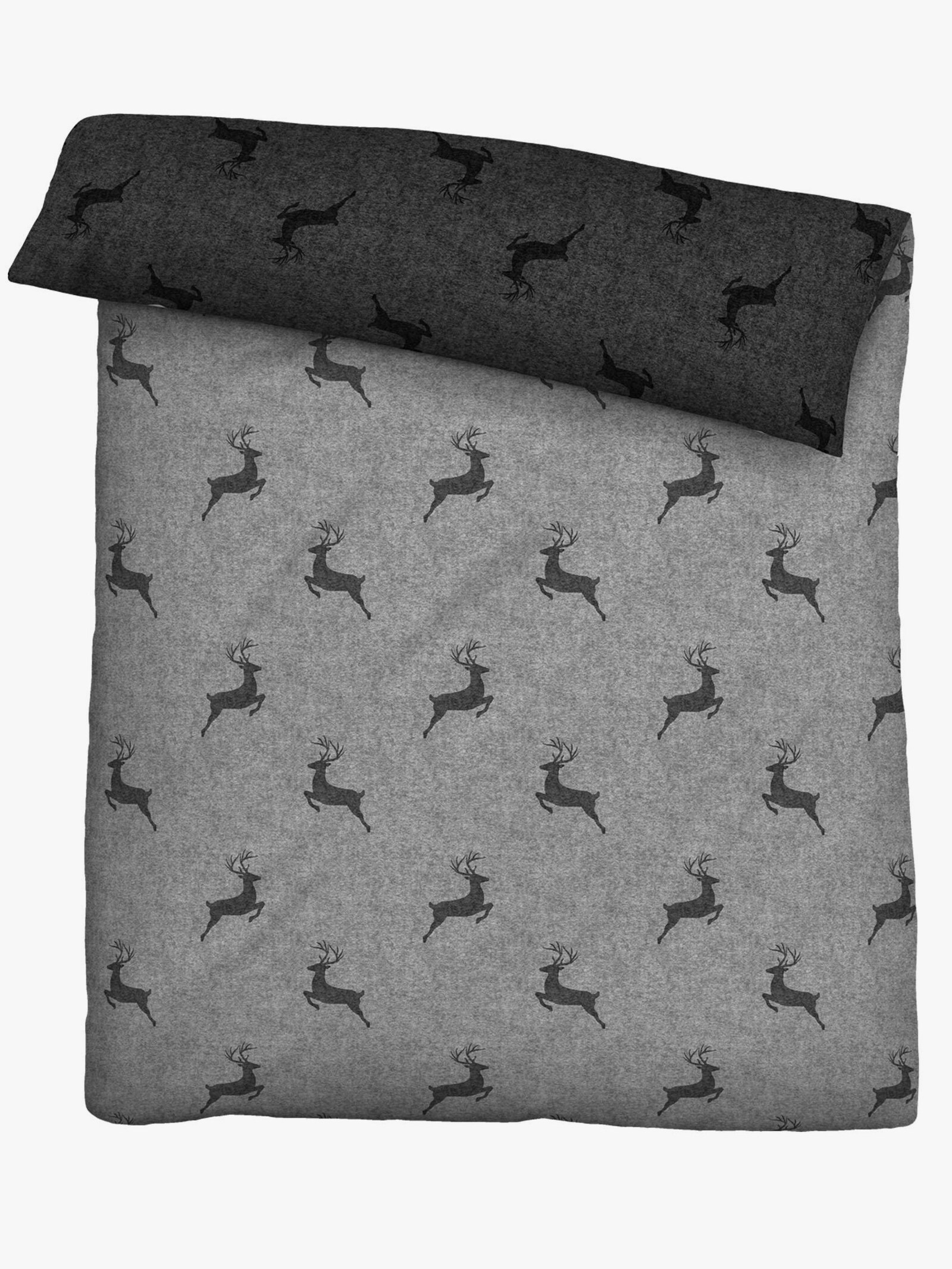 Biberna Wendebettwäsche - grau