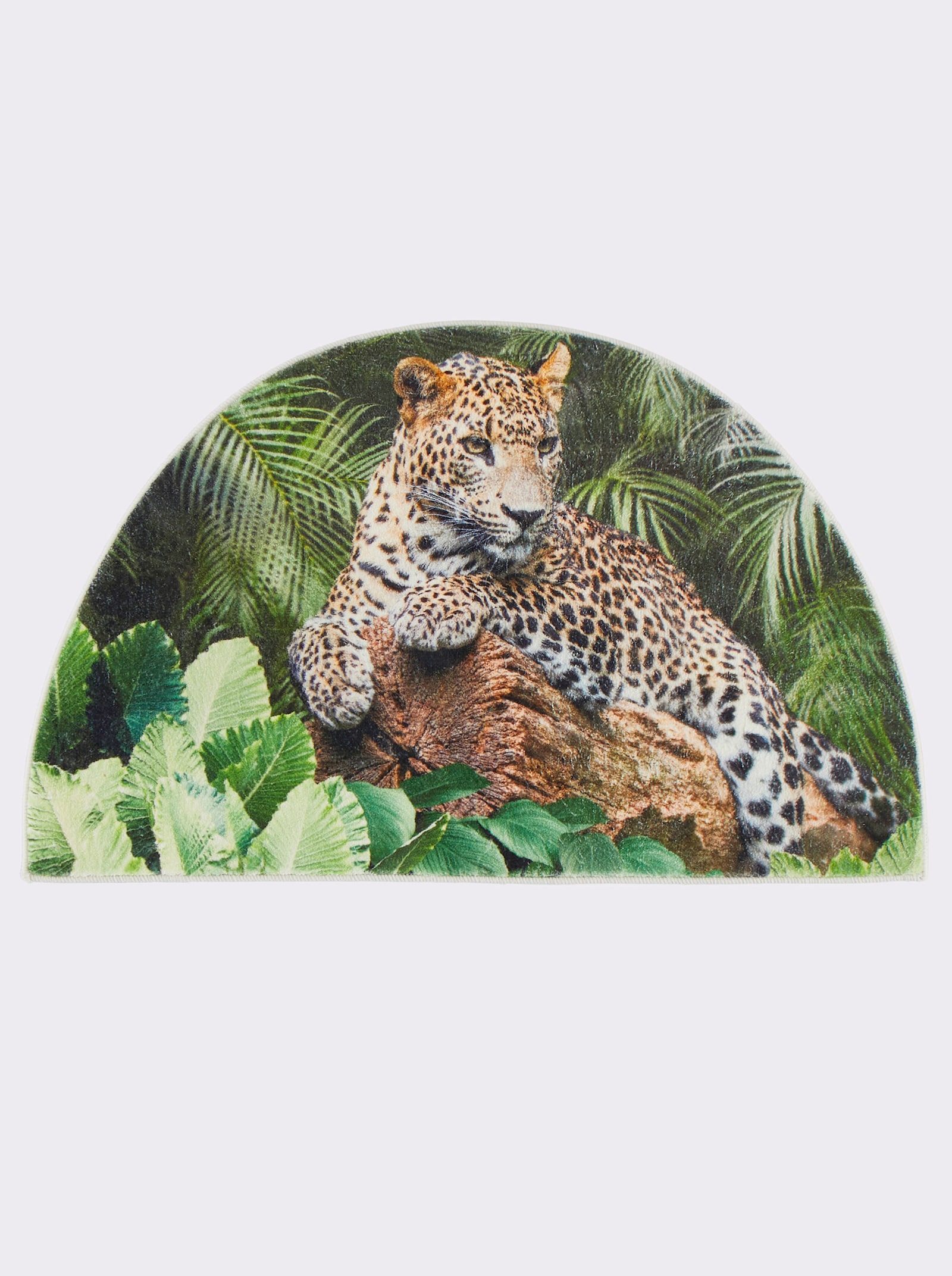 heine home Badematte - grün-braun-bedruckt