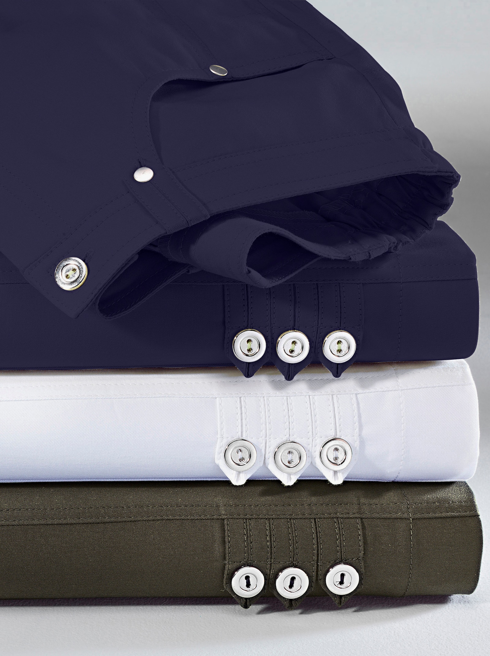 7/8-jeans met comfortband opzij - marine