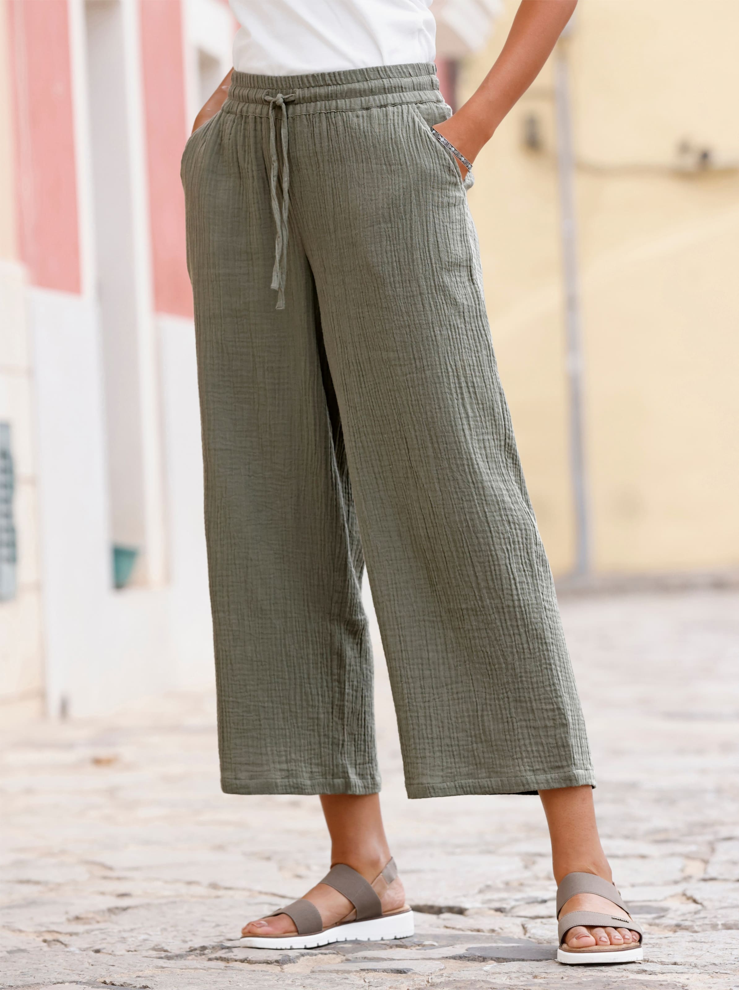 Culotte Femme Taille 54/56 (XXXL) Couleur Kaki - Marque Pulp & Curve, Neuve Avec étiquette