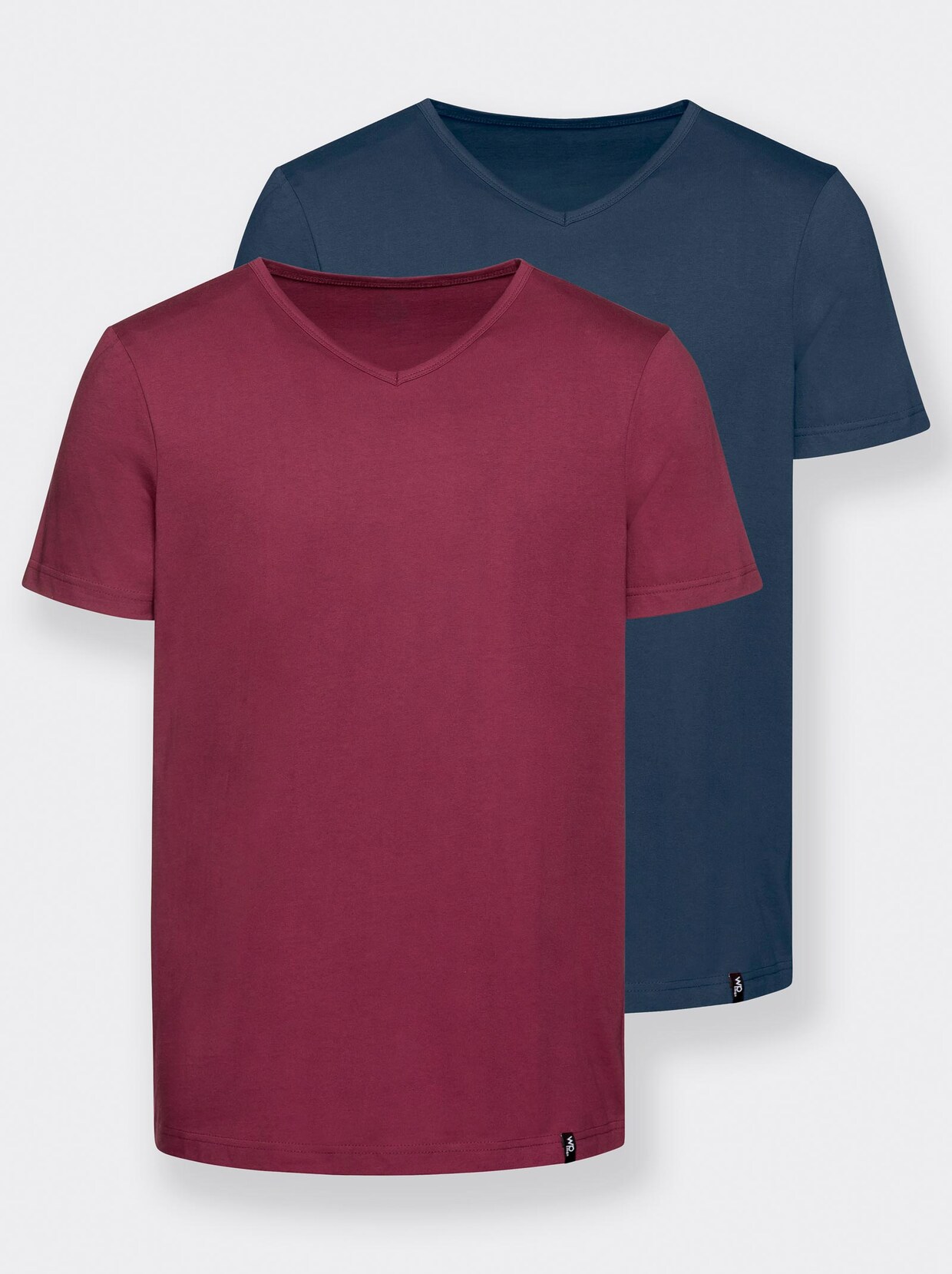 wäschepur Shirt - bordeaux + dunkelblau
