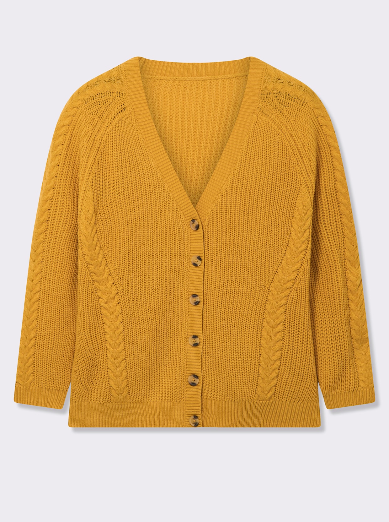 Strickjacke - ocker
