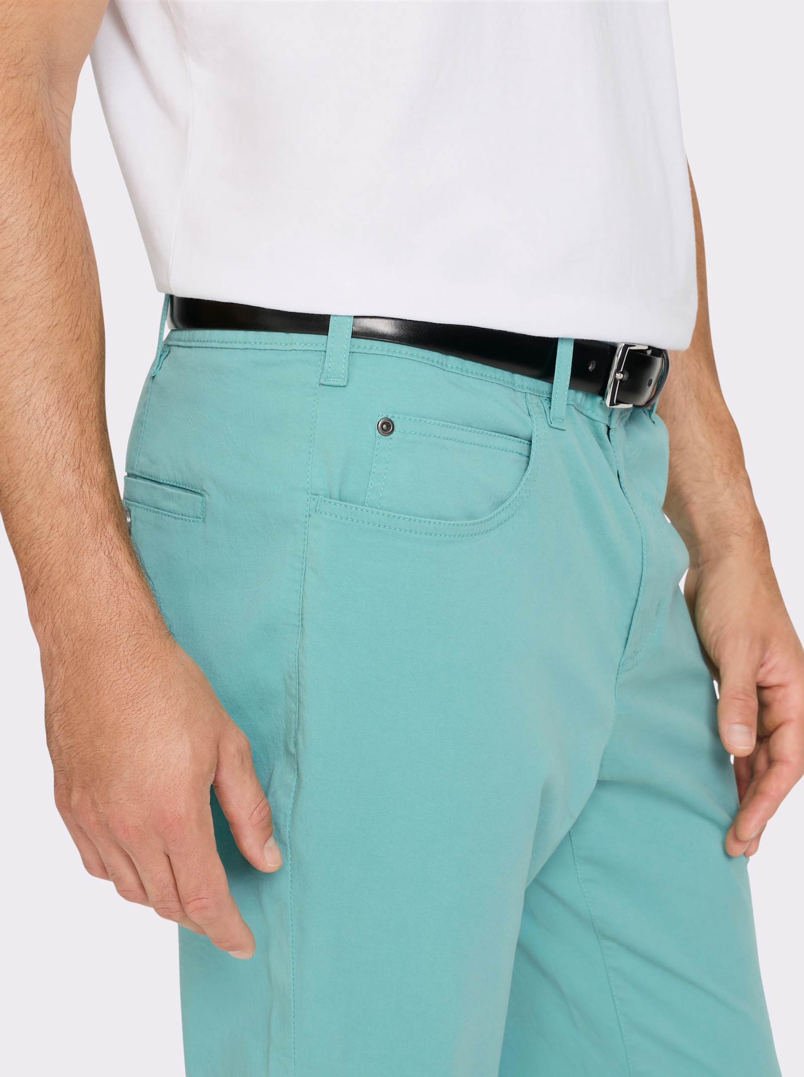 Catamaran Broek van zomers twill - salie