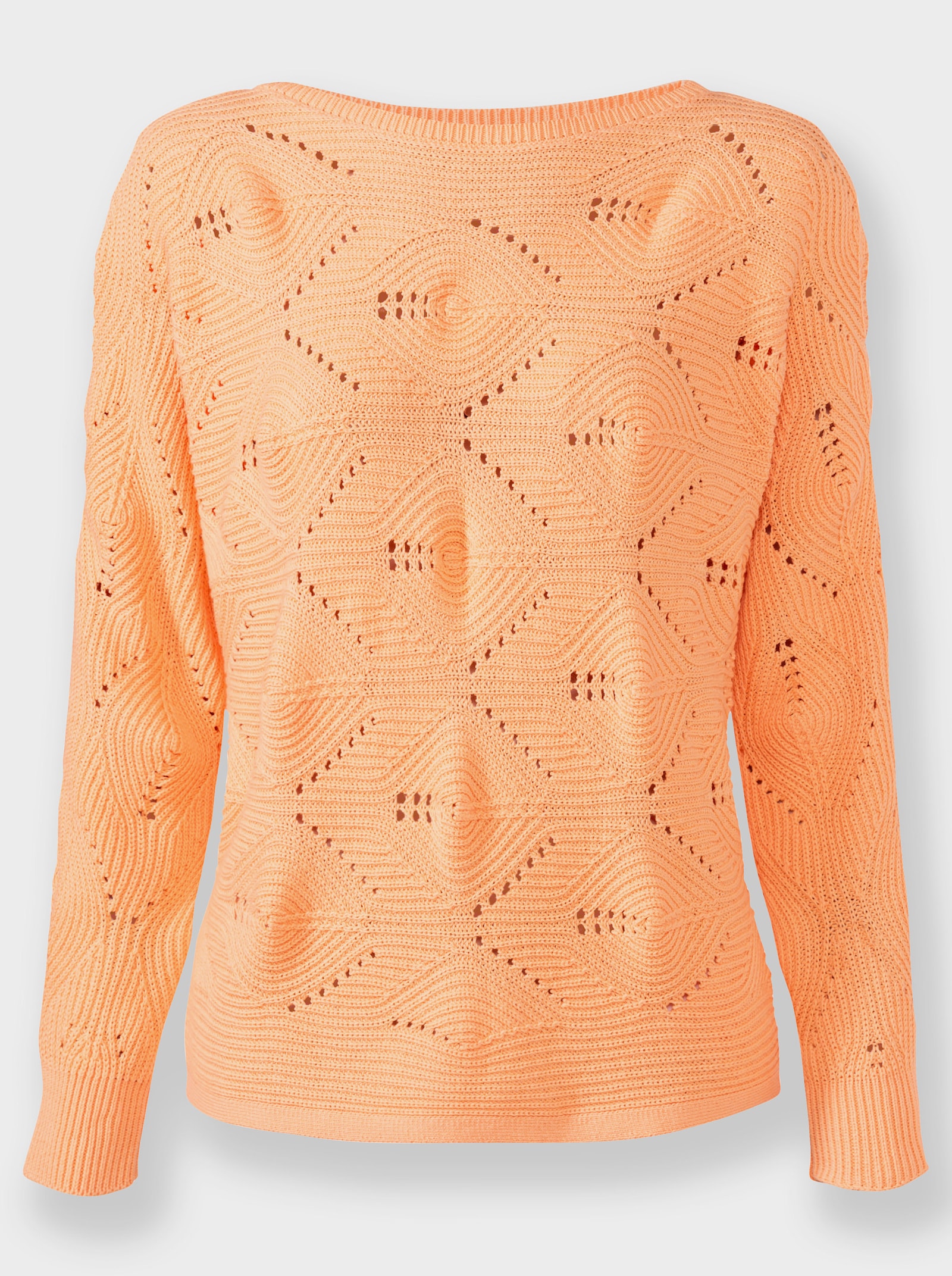 Vleermuistrui in golvende riblook - apricot