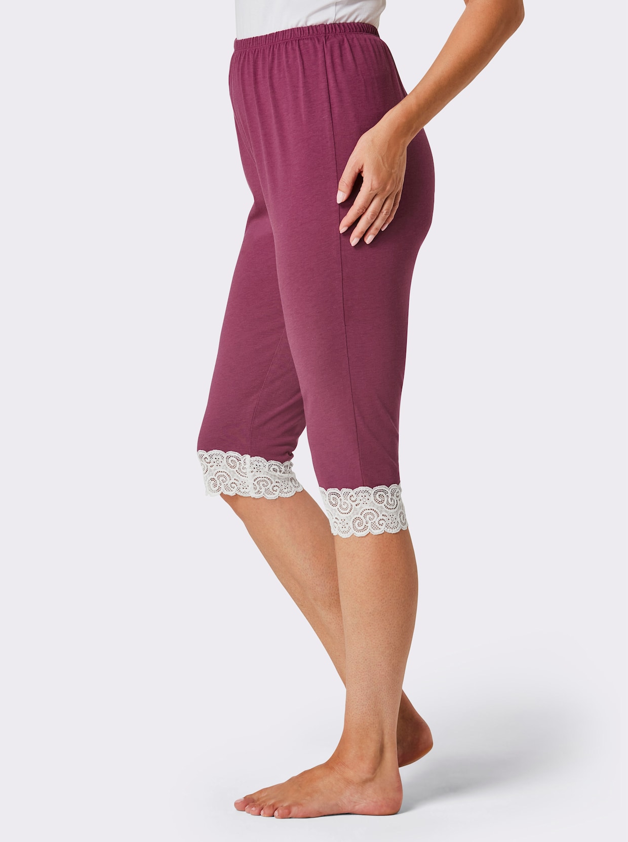 wäschepur Capri-legging - malve