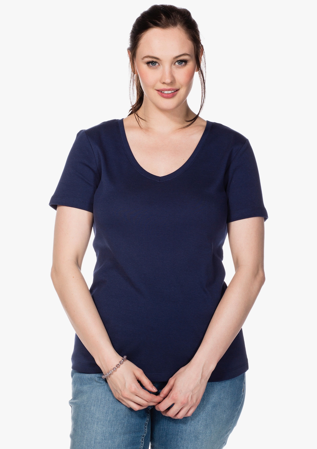 sheego T-shirt - marine