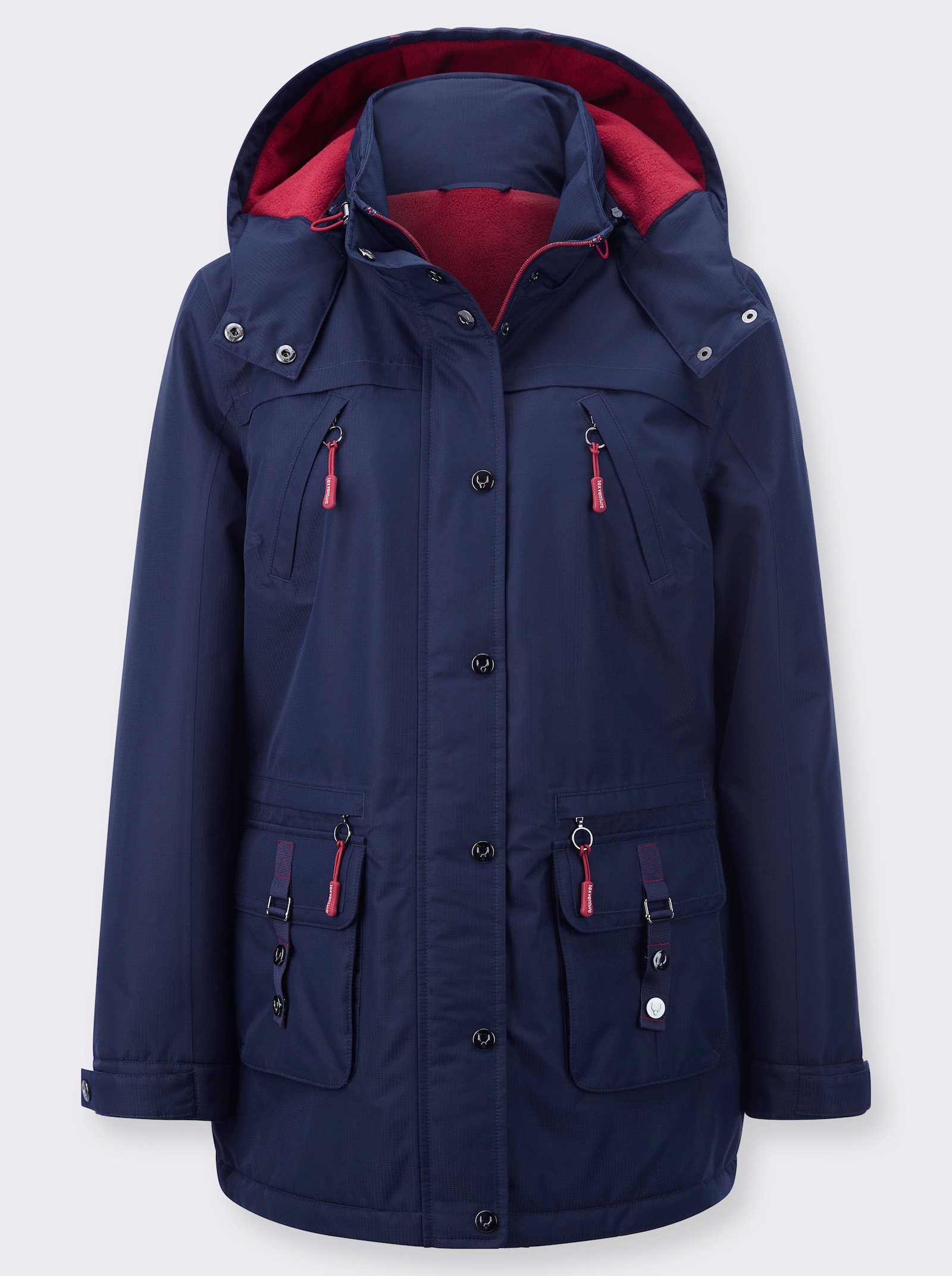 Funktionsjacke mit Texventure-Ausrüstung - marine