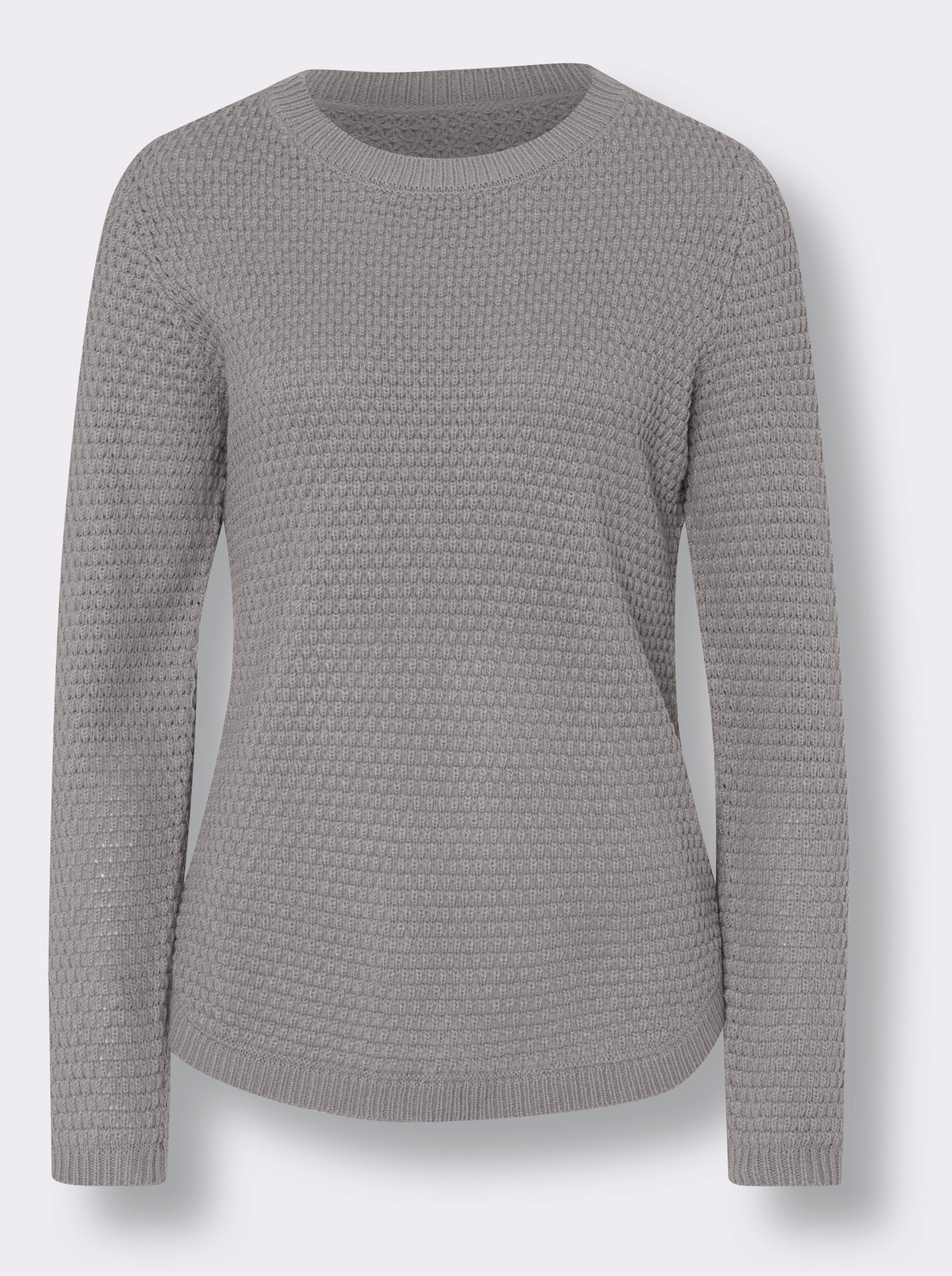 Pullover met lange mouwen - steengrijs