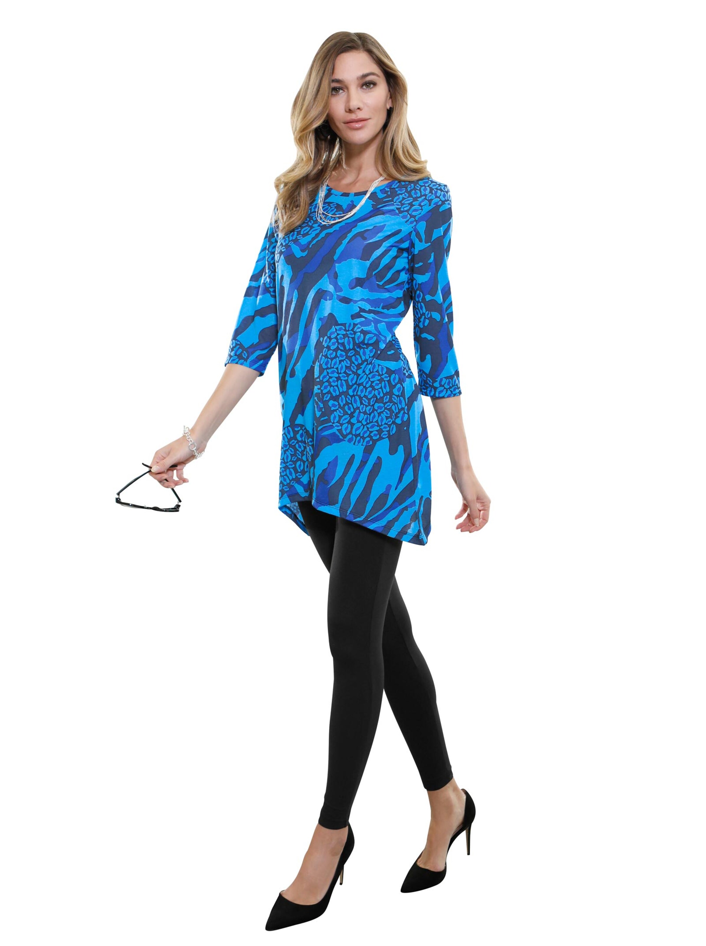 Shirt - blau-gemustert