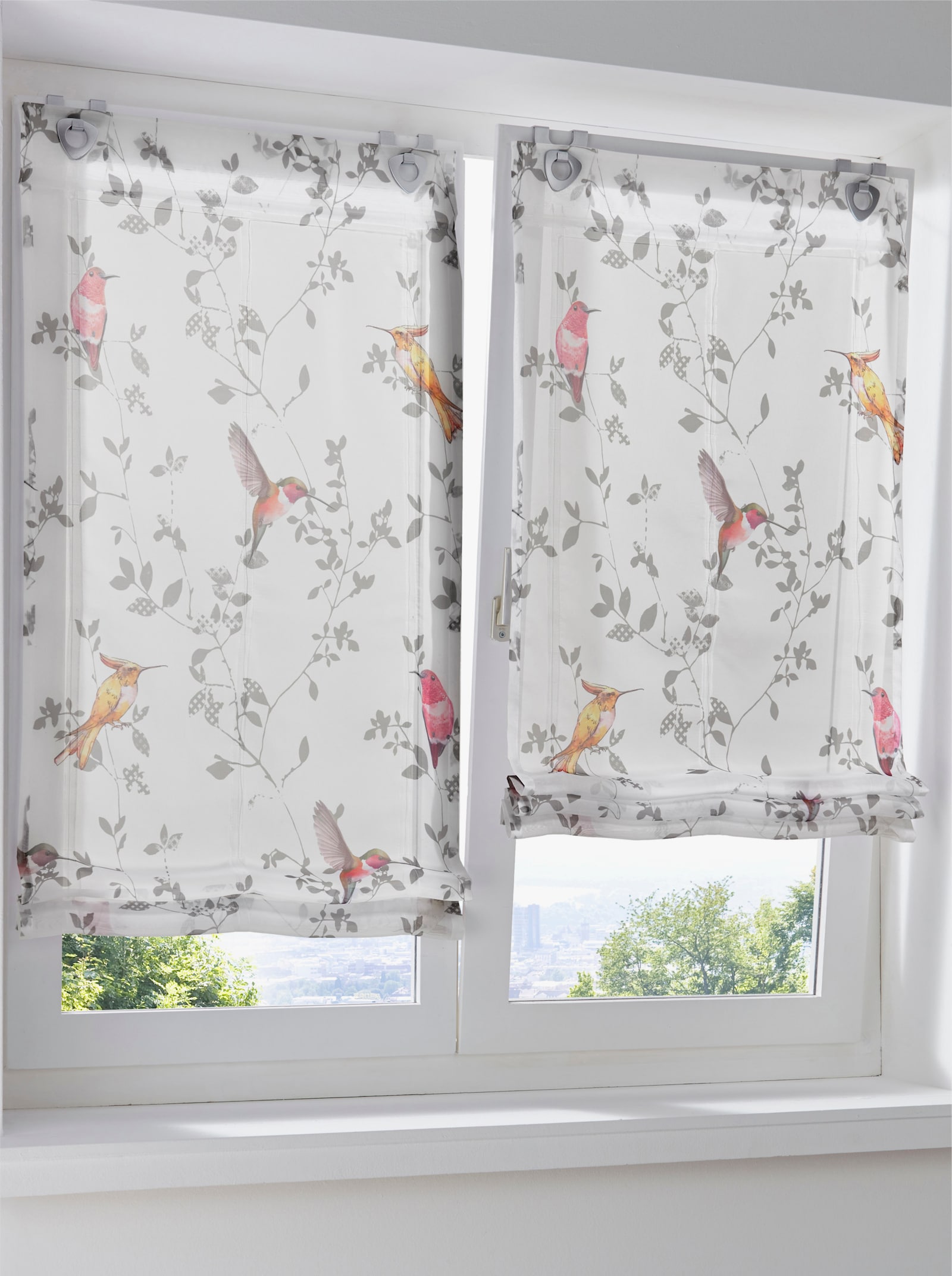 heine home vouwgordijn - wit-gekleurd