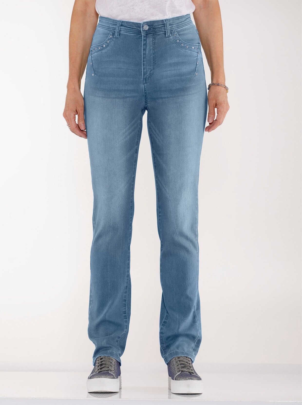 Jeans - blue-bleached