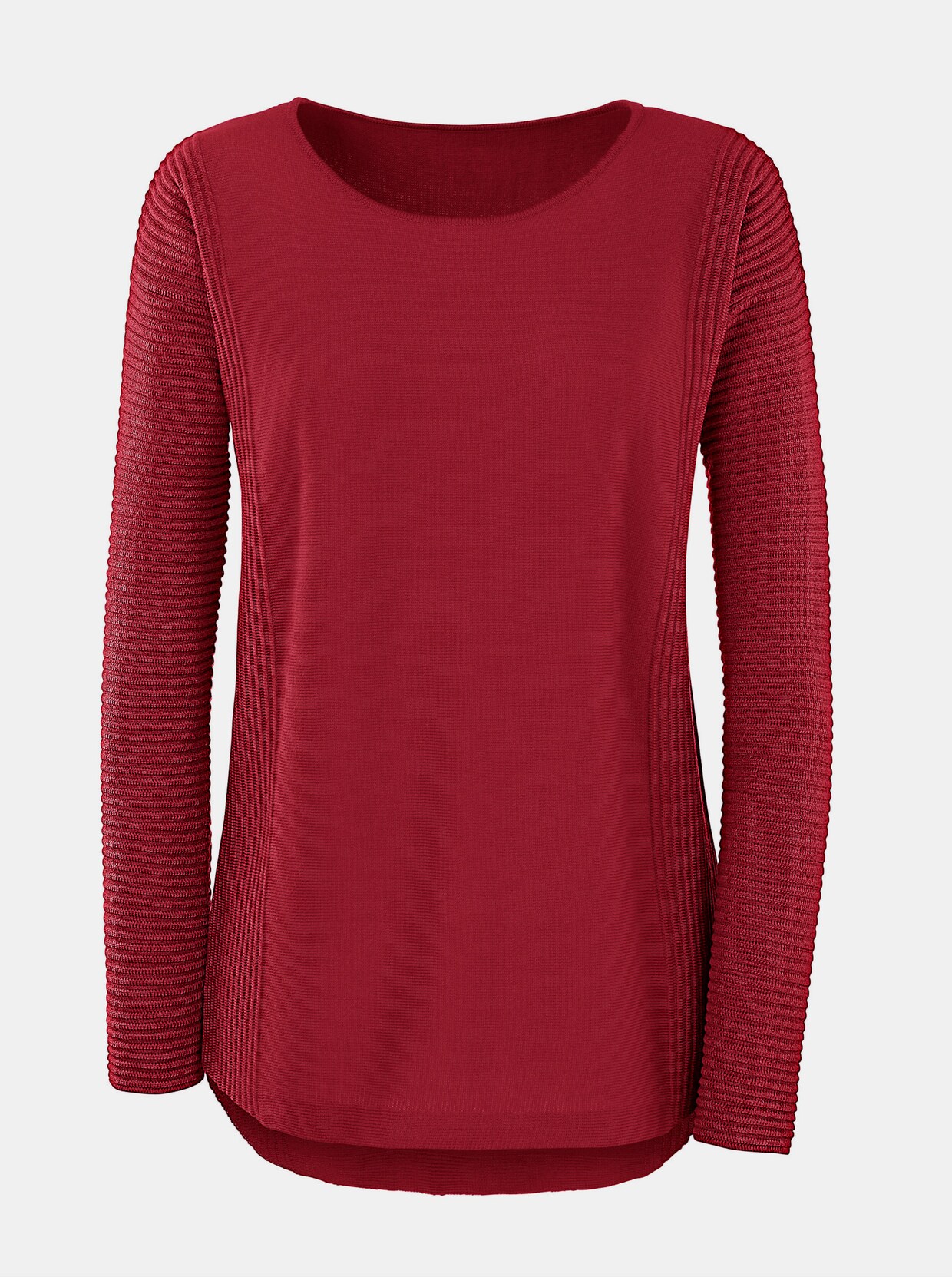 Pull encolure ronde - rouge
