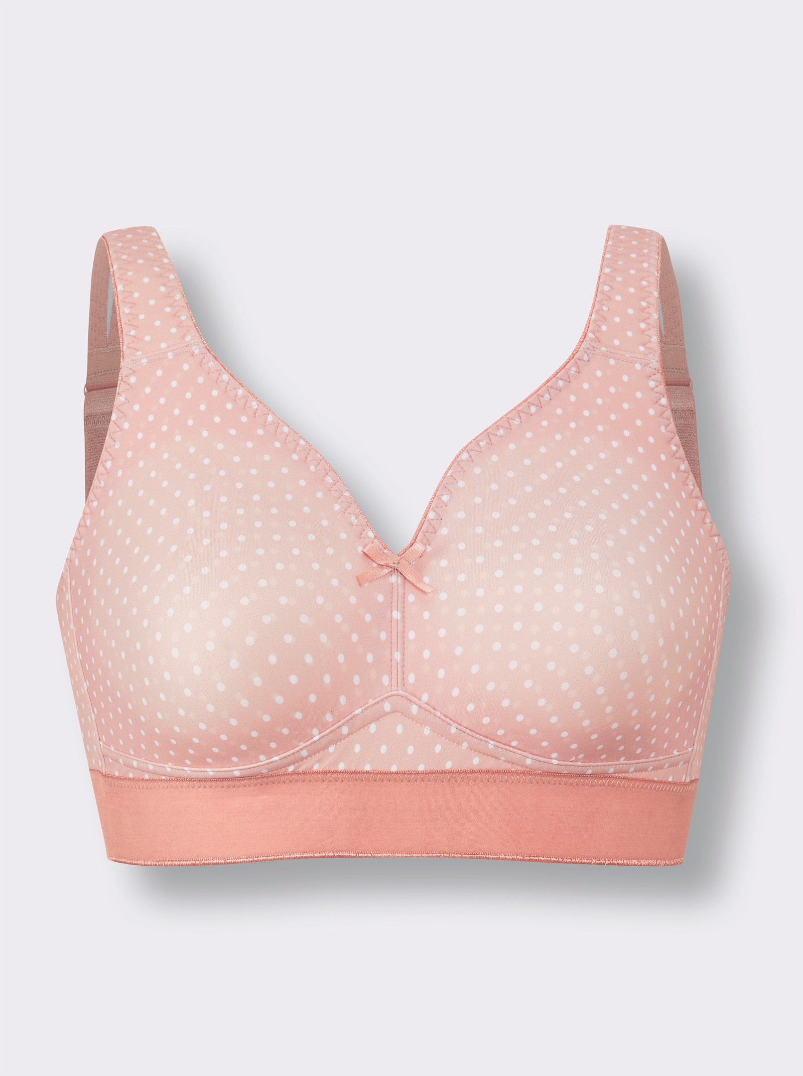 wäschepur Komfort-BH ohne Bügel im Doppelpack - puder-bedruckt