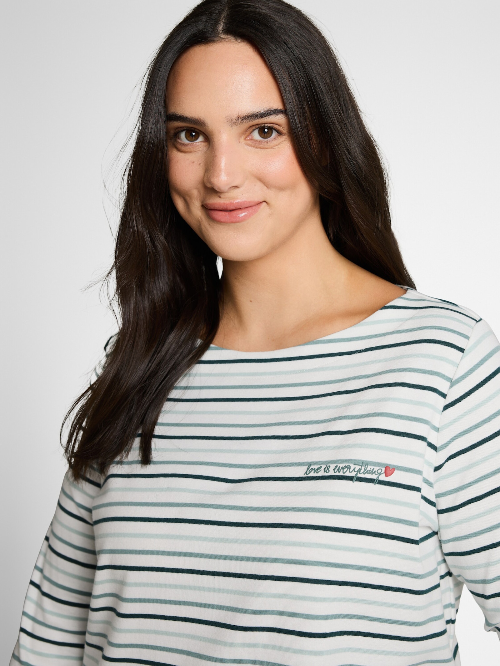 T-Shirt - blue haze multicolor stripe