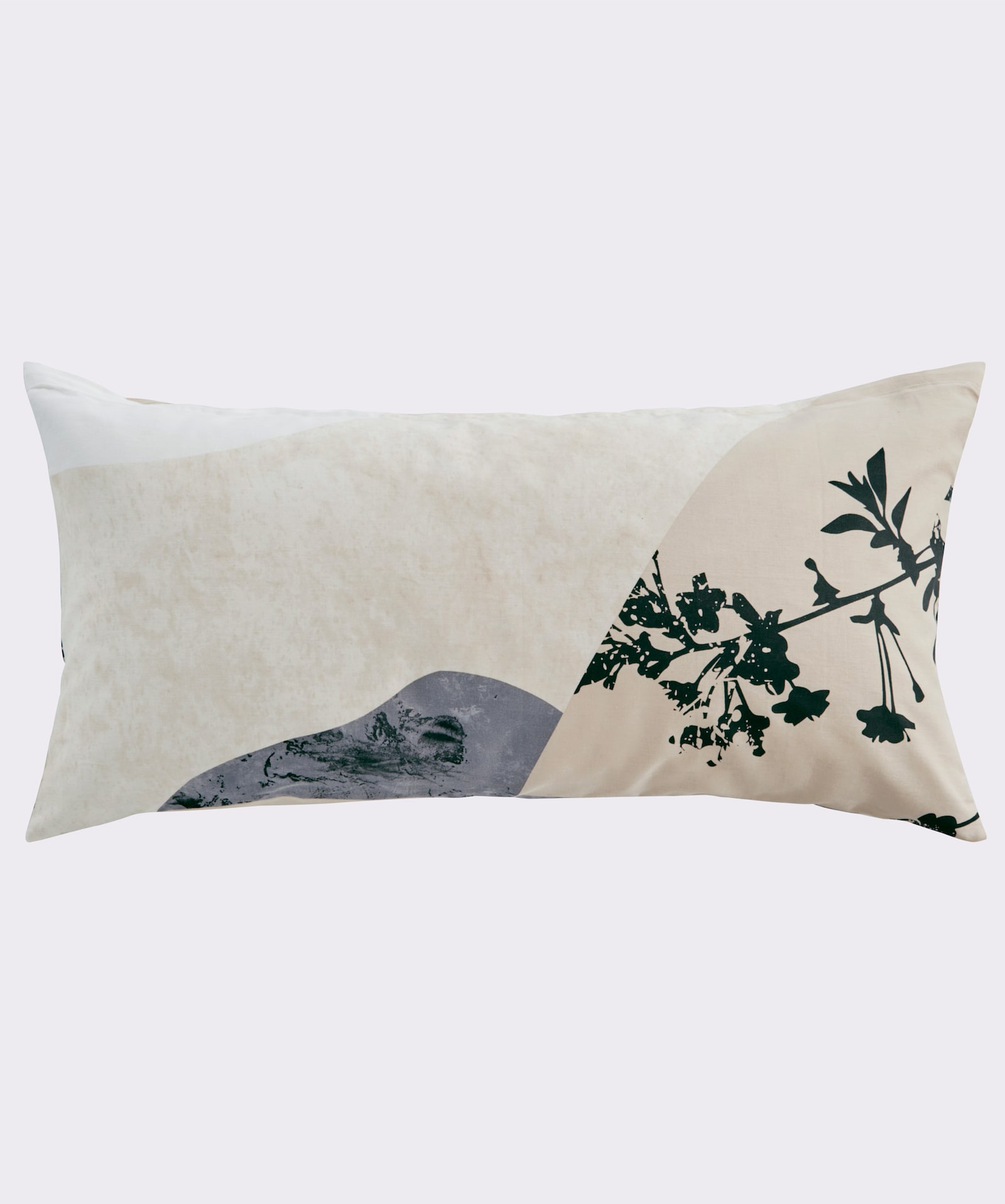 heine home Bettwäsche - weiß-grau-bedruckt