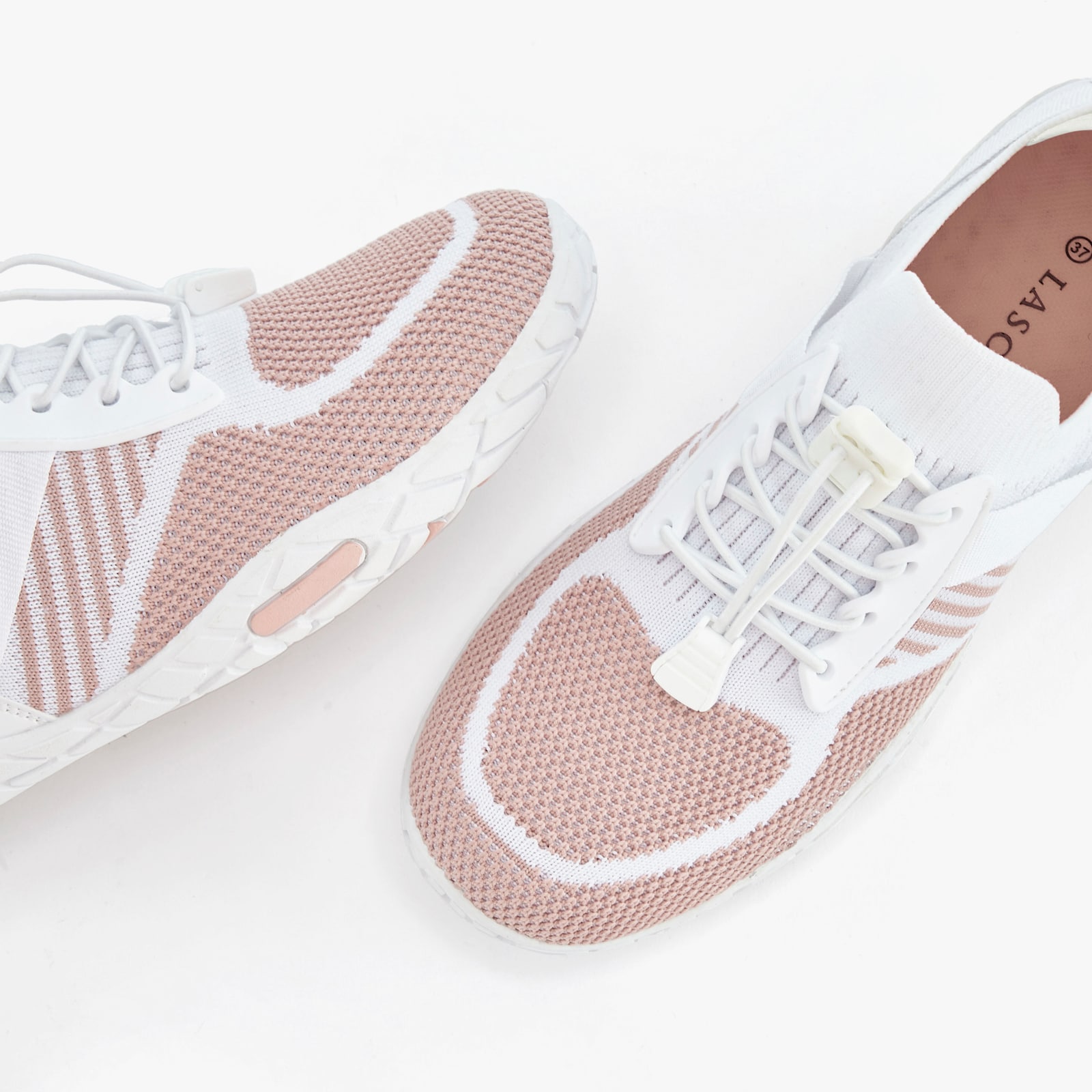 LASCANA Sneaker - weiß/rosé