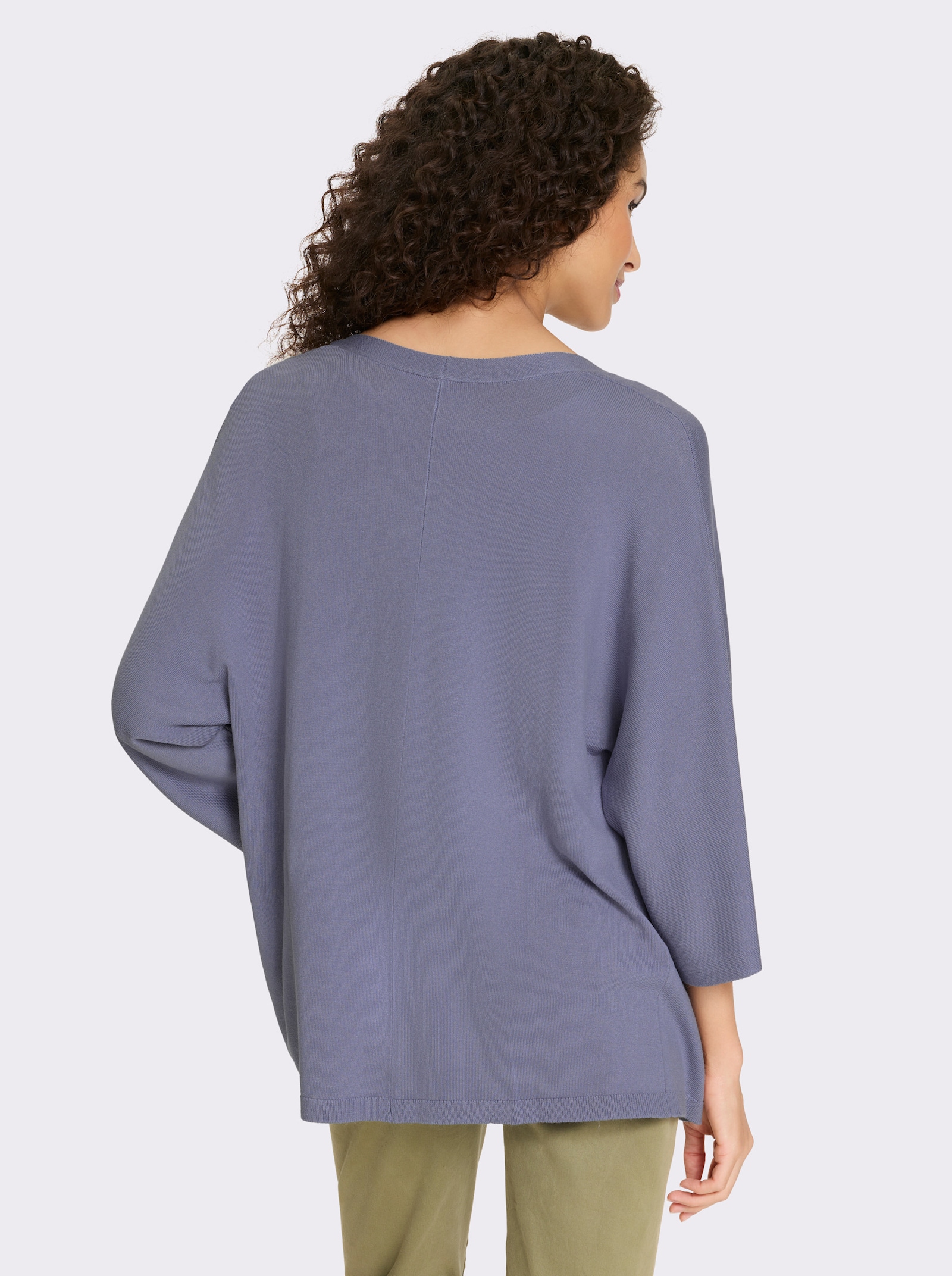 heine Strickjacke mit 3/4-Arm - taubenblau