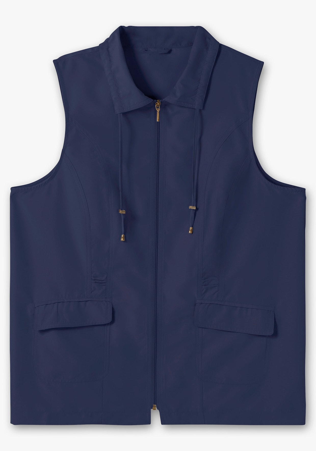 Longweste aus Microfaser - marine