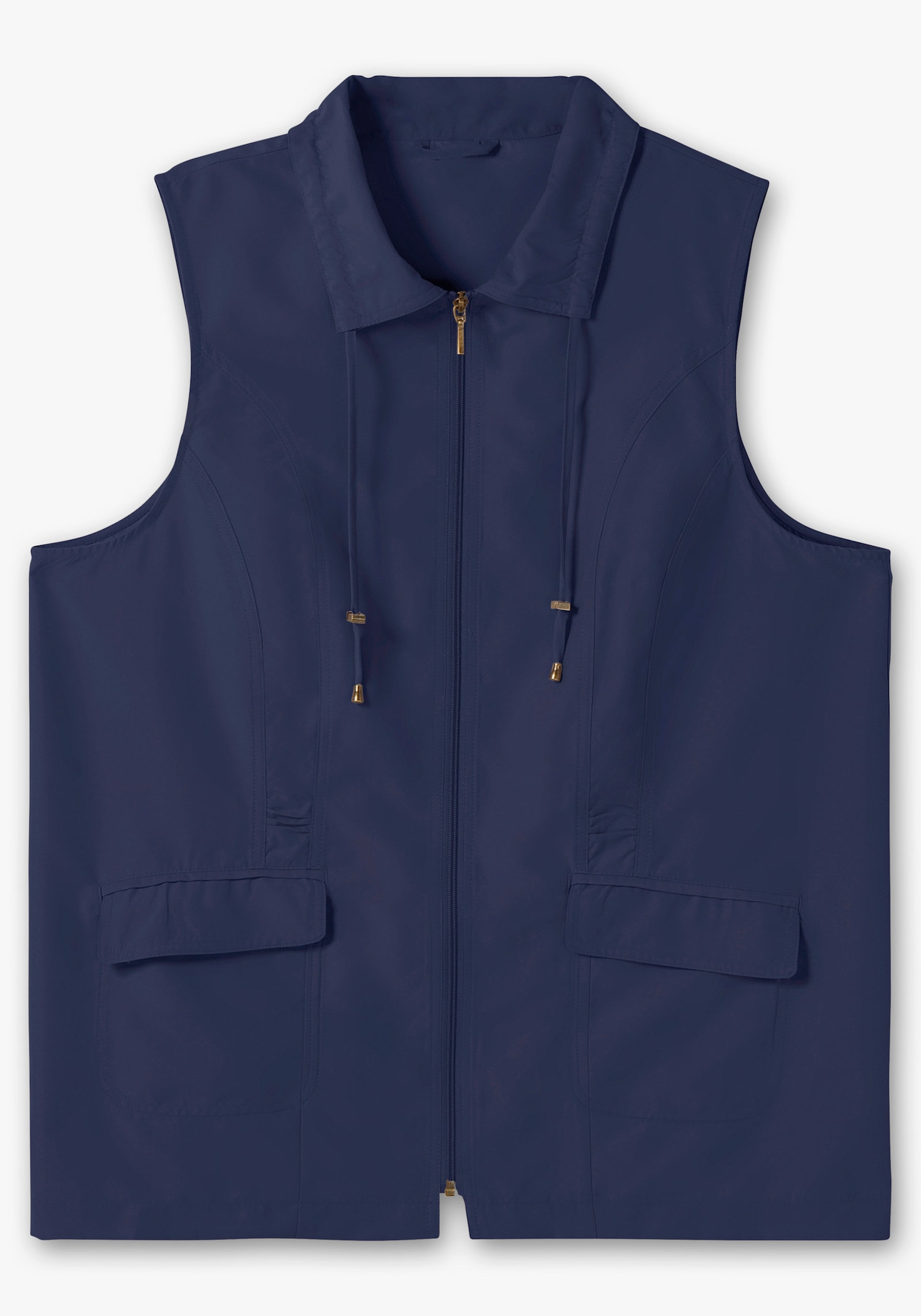 Longweste aus Microfaser - marine