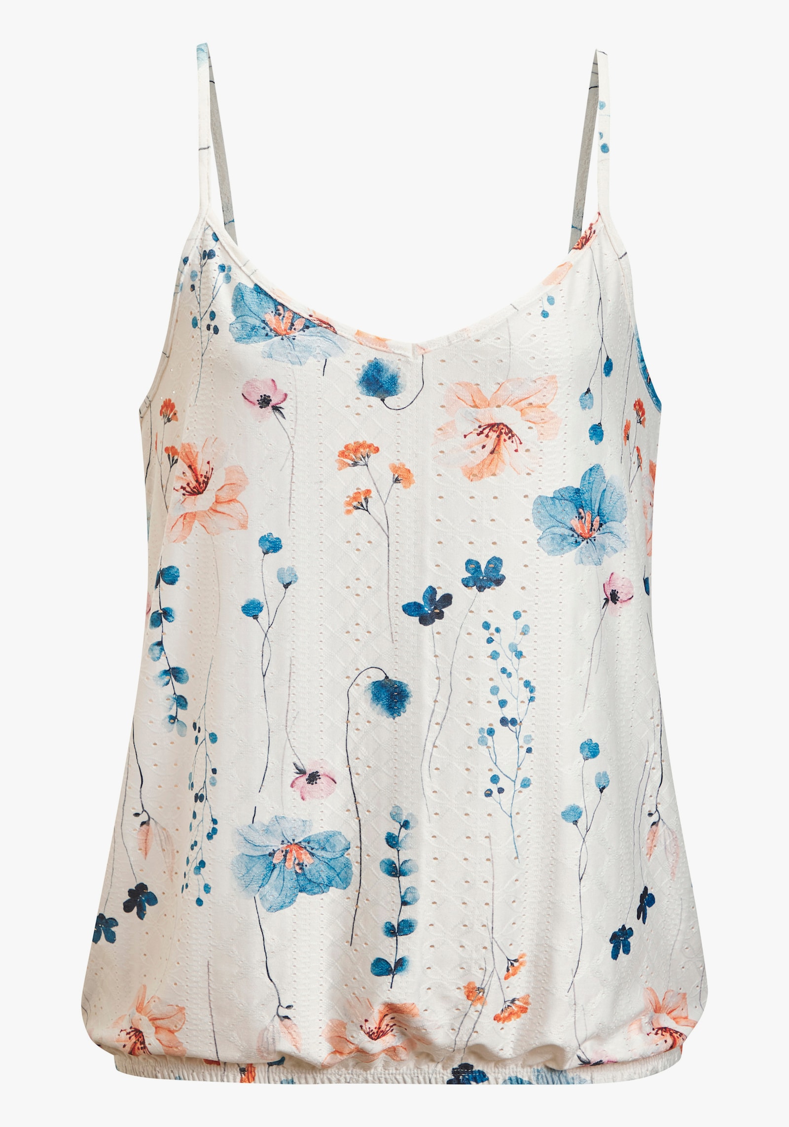 Vivance Spaghettitop - creme + navy