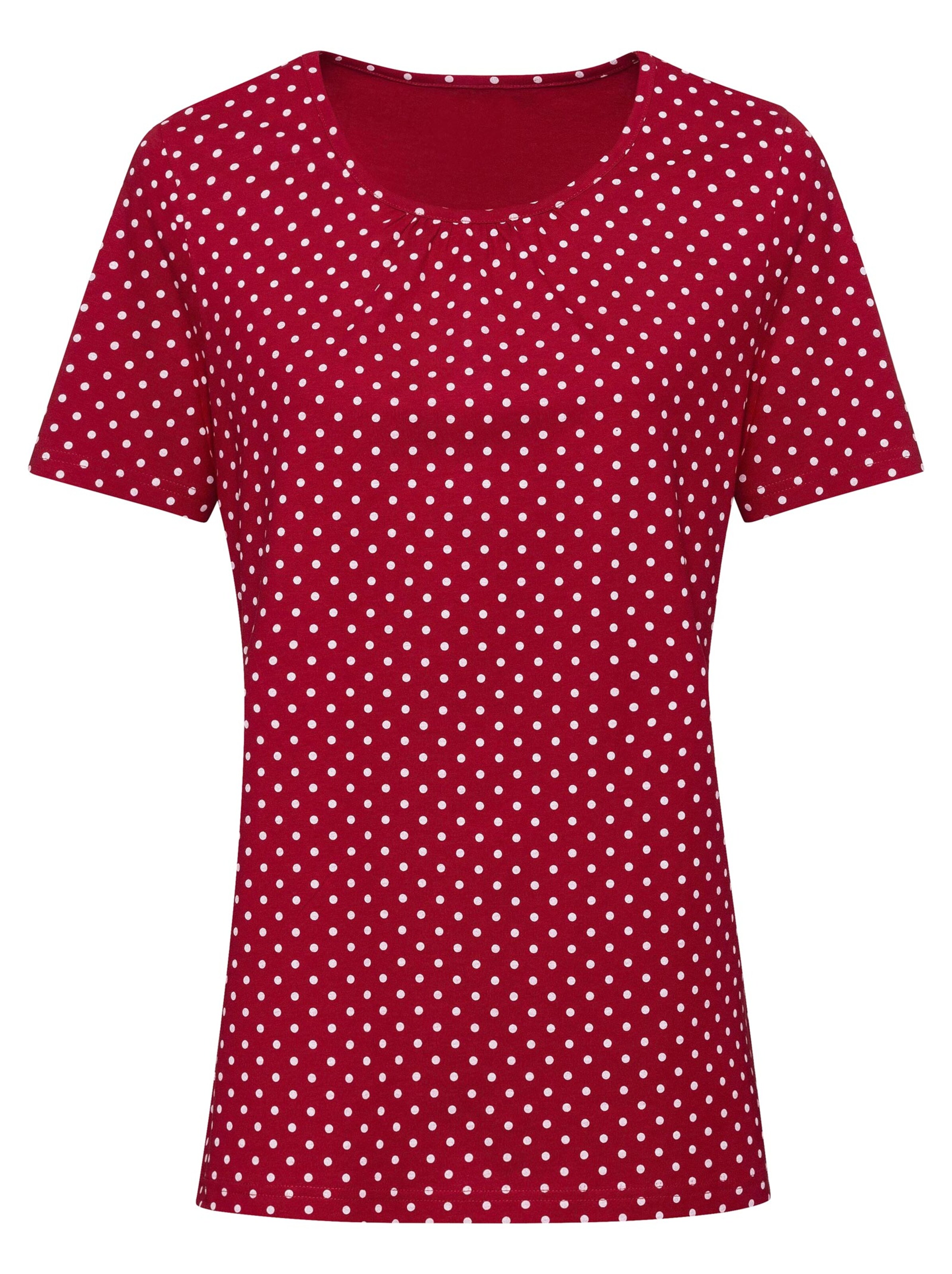 Freizeitshirt - rot-weiß