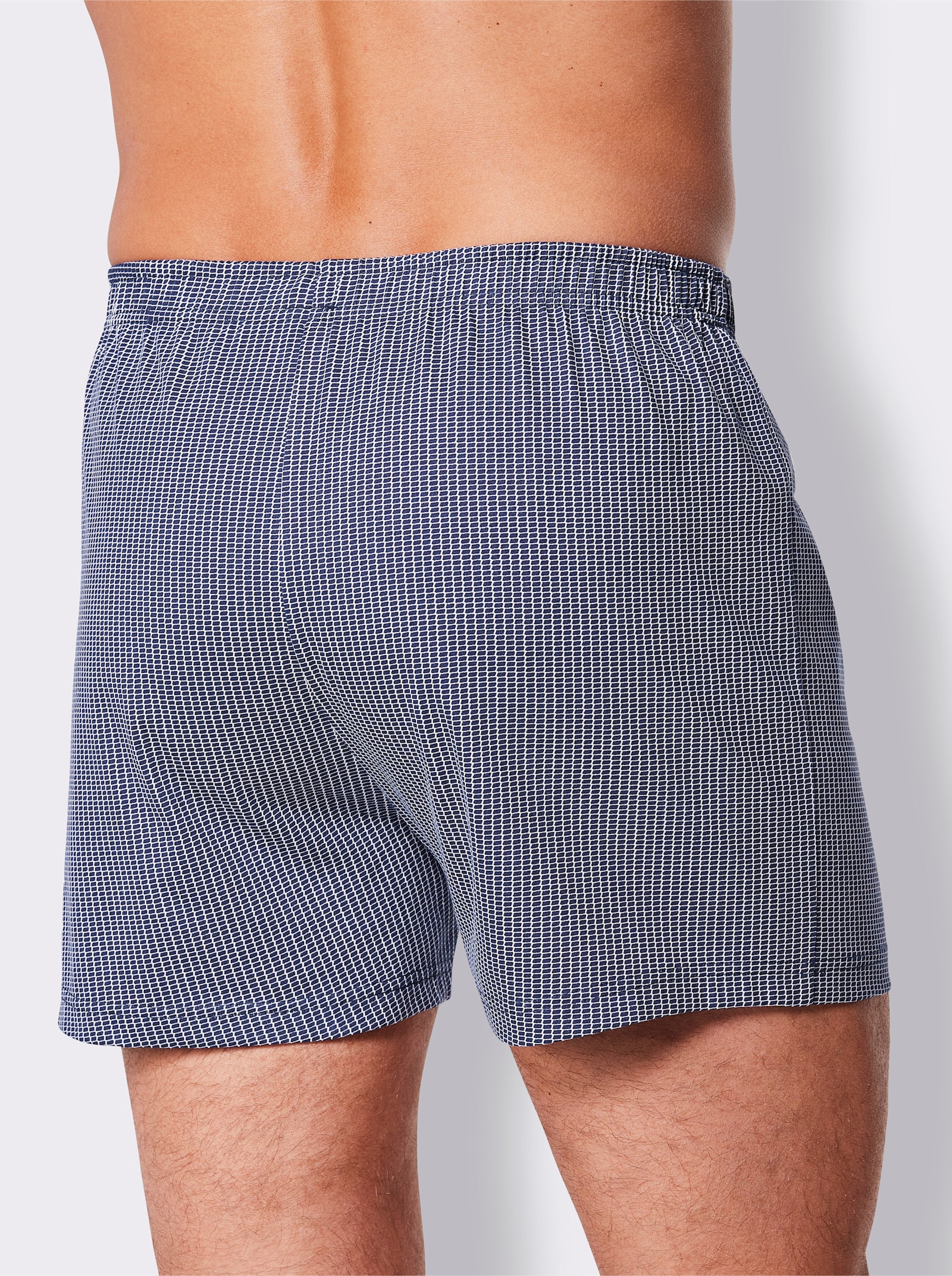 KINGsCLUB Boxershorts - marine-bedruckt