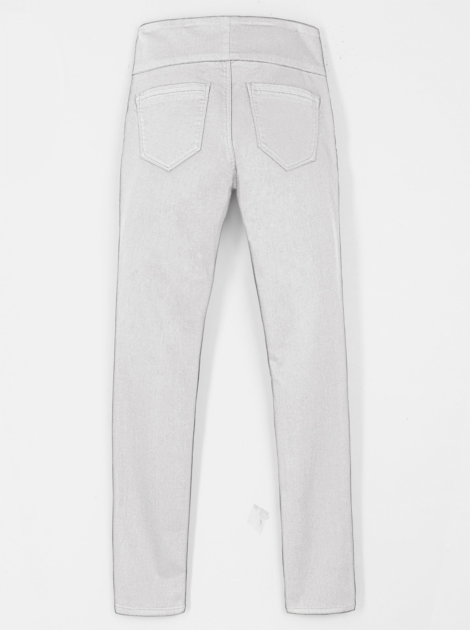 Comfortbroek met hoge comfortband - wit