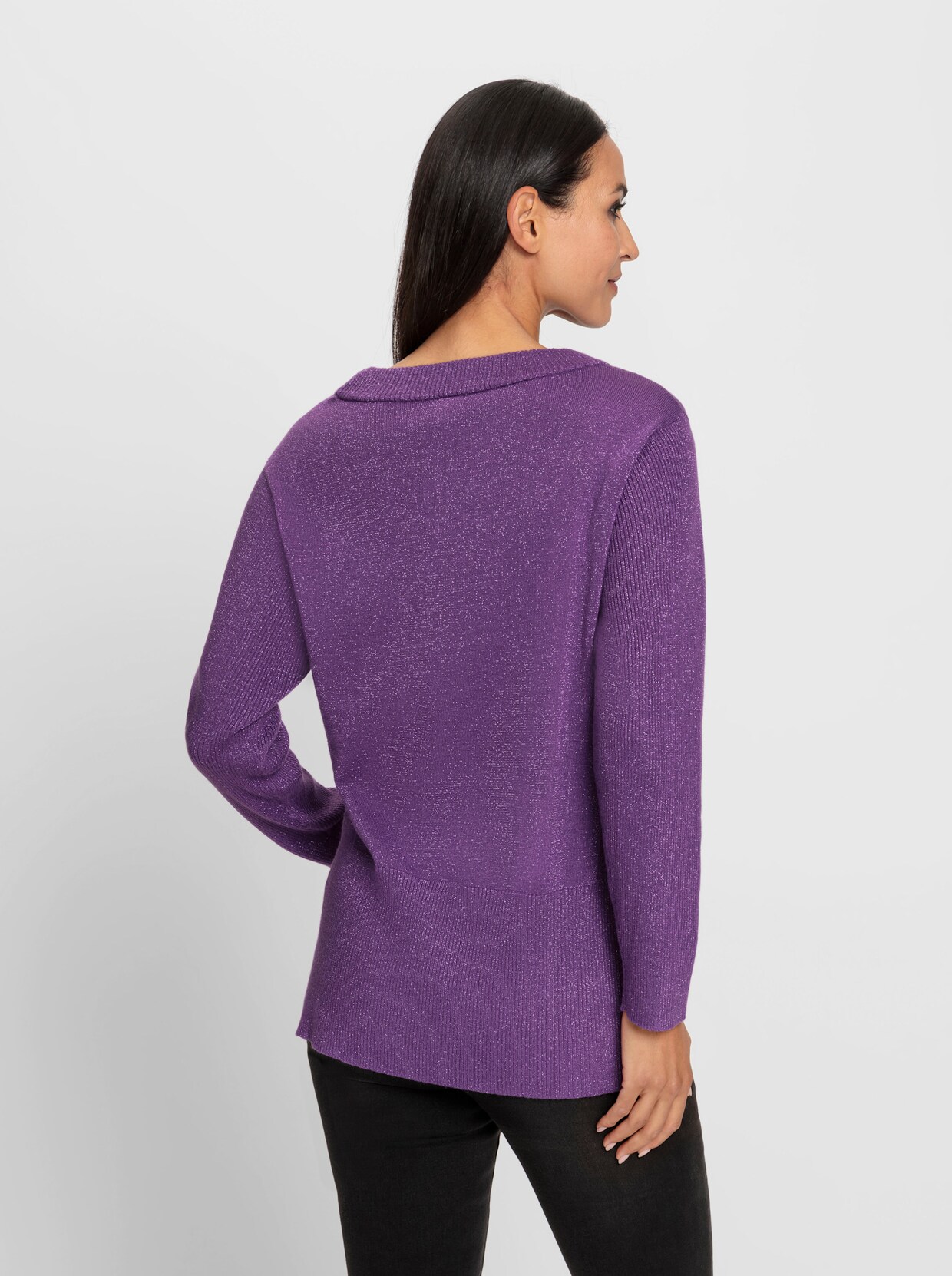 heine Pullover met lange mouwen - paars