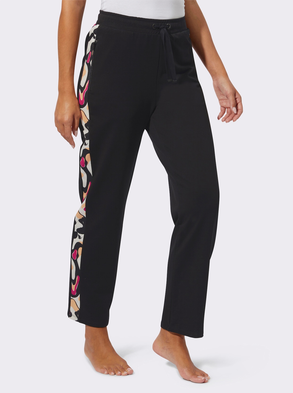 Pantalon - noir-fuchsia