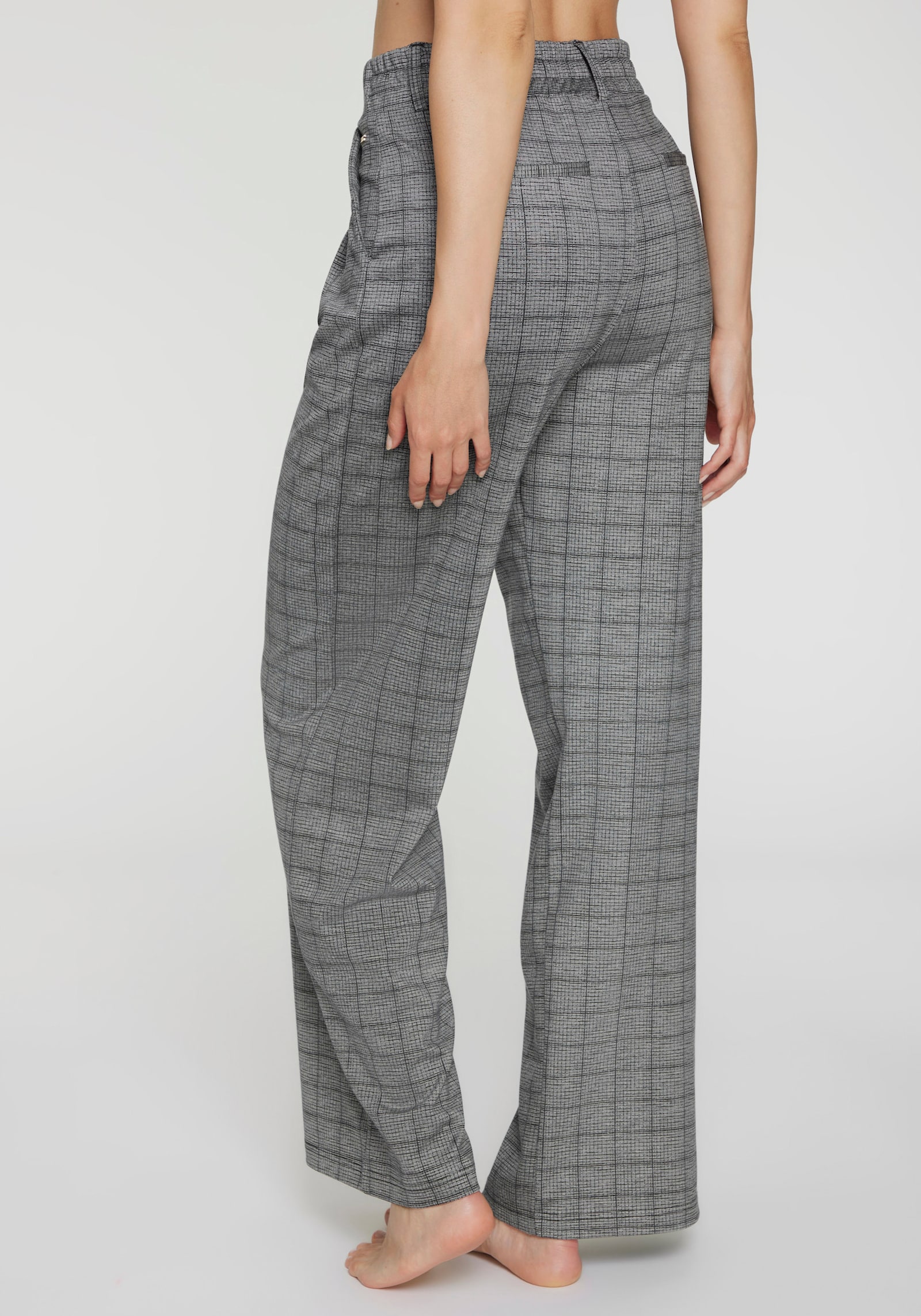 LASCANA Schlupfhose - grau kariert