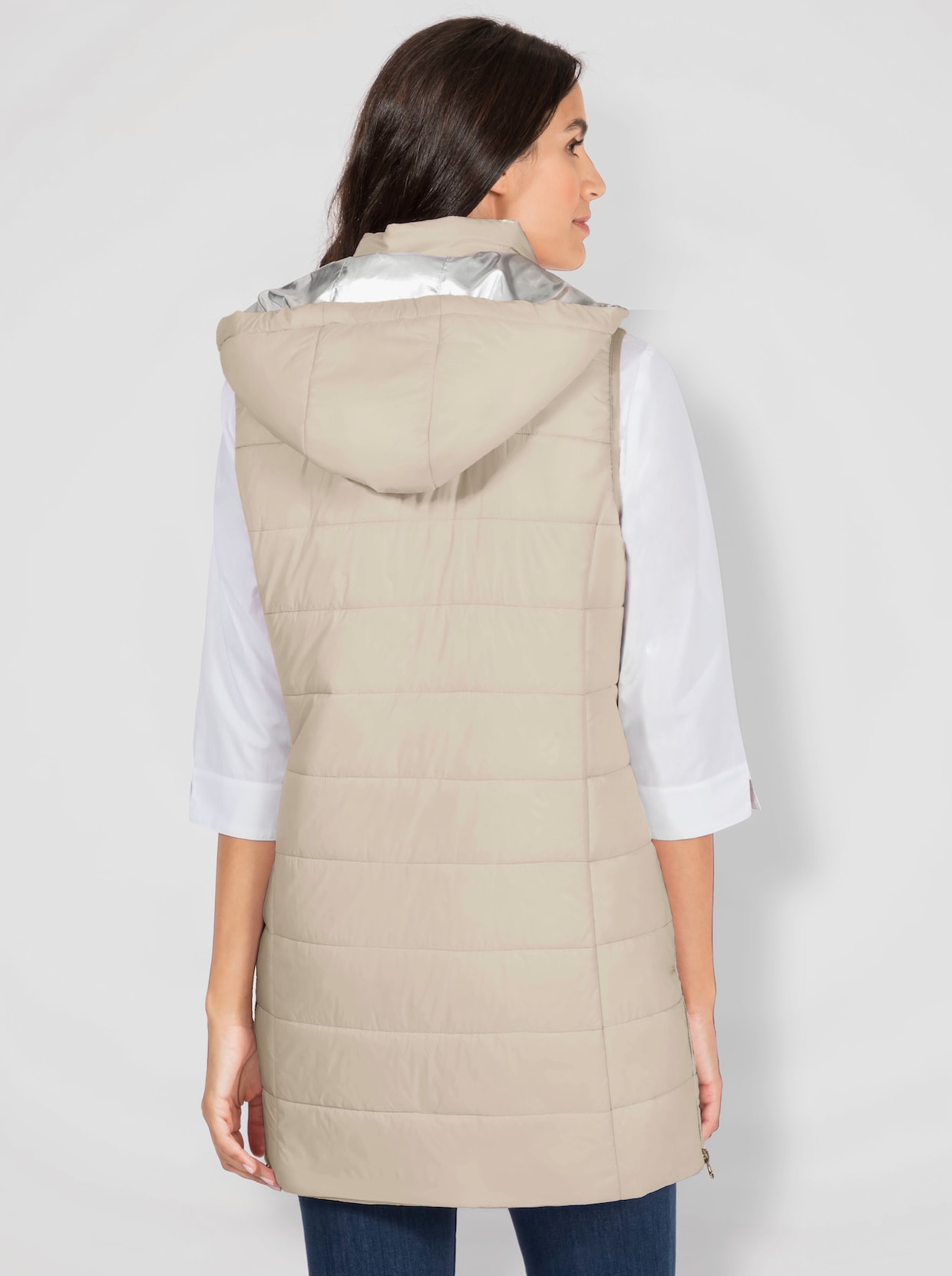 Gilet long - sable