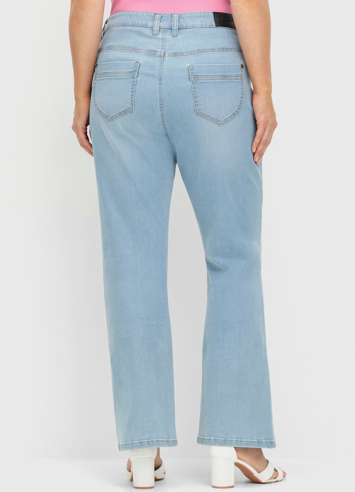 sheego Bootcut-Jeans - light blue-denim