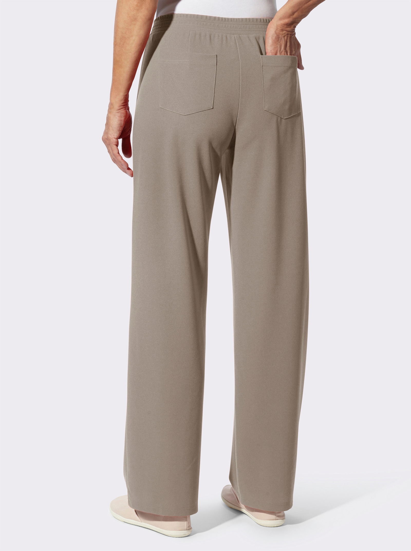 Schlupfhose in weiter Form - sesam