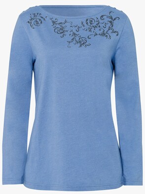 Shirt - bleu-meliert