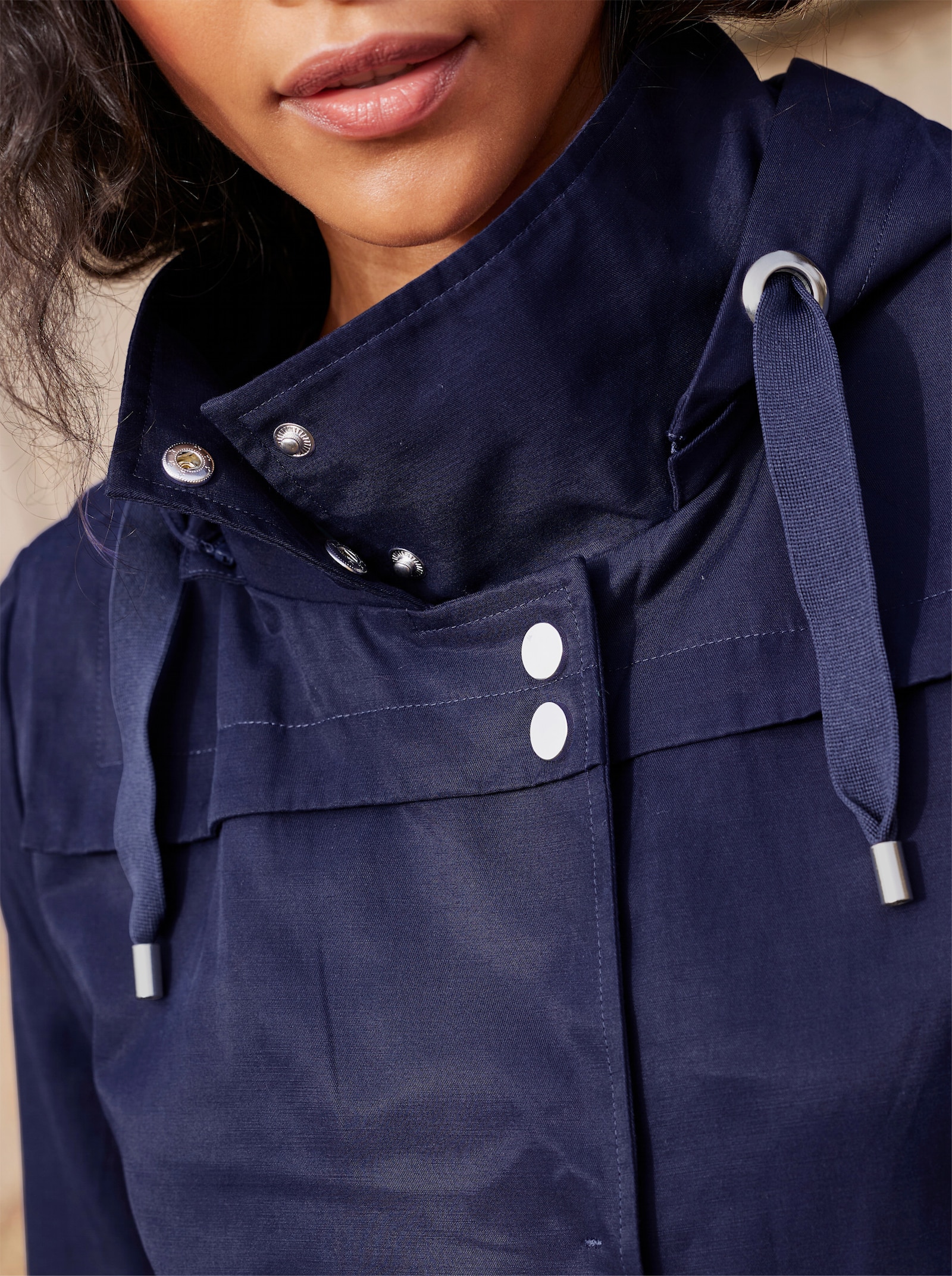 heine Jacke mit abnehmbarer Kapuze - marine