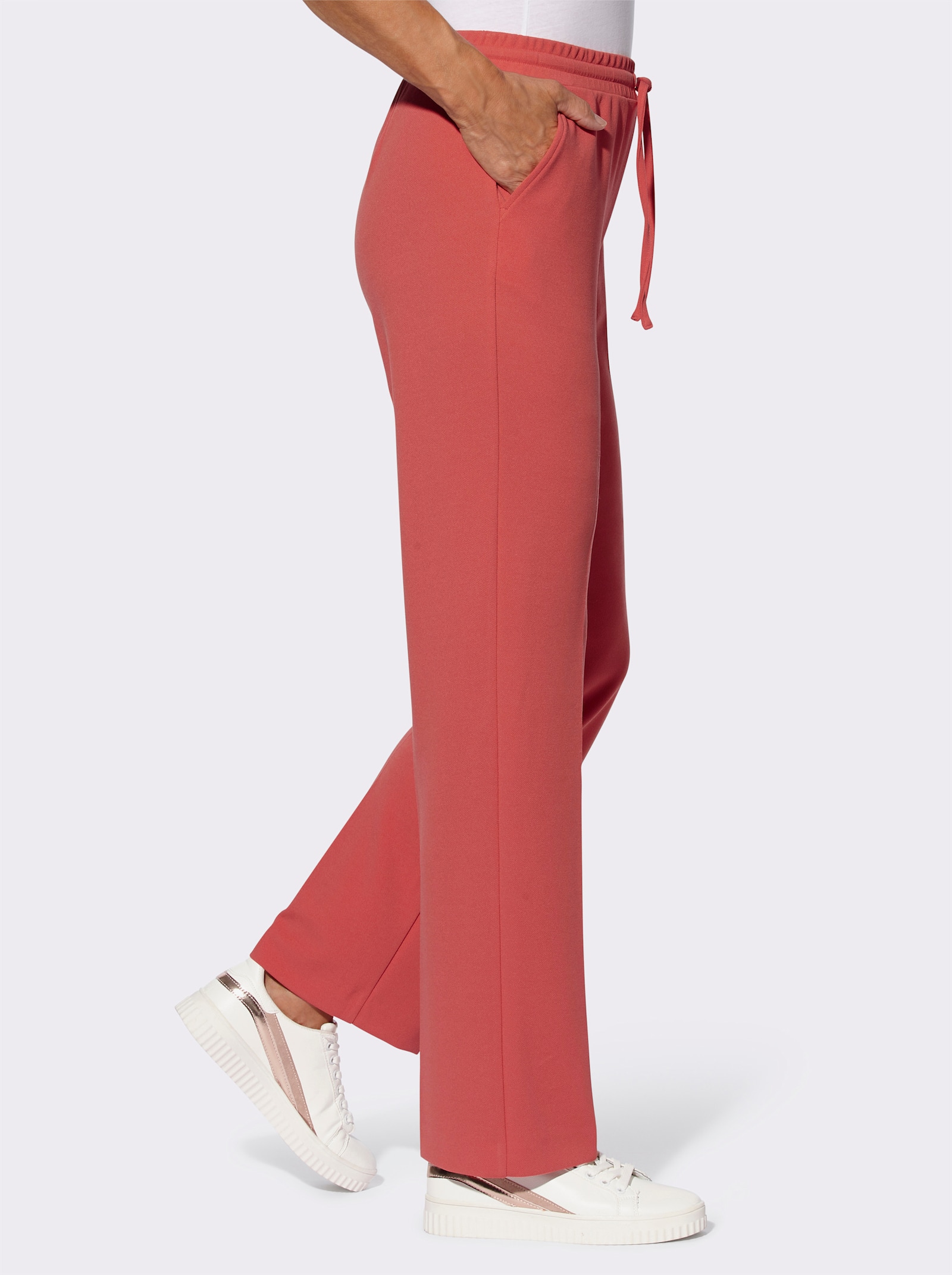 Schlupfhose aus formstabilem Interlock - grapefruit