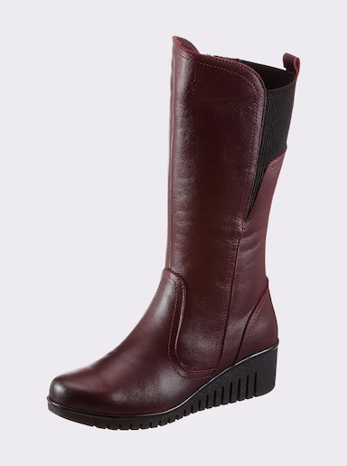 Gemini Stiefel mit flexibler Laufsohle - burgund