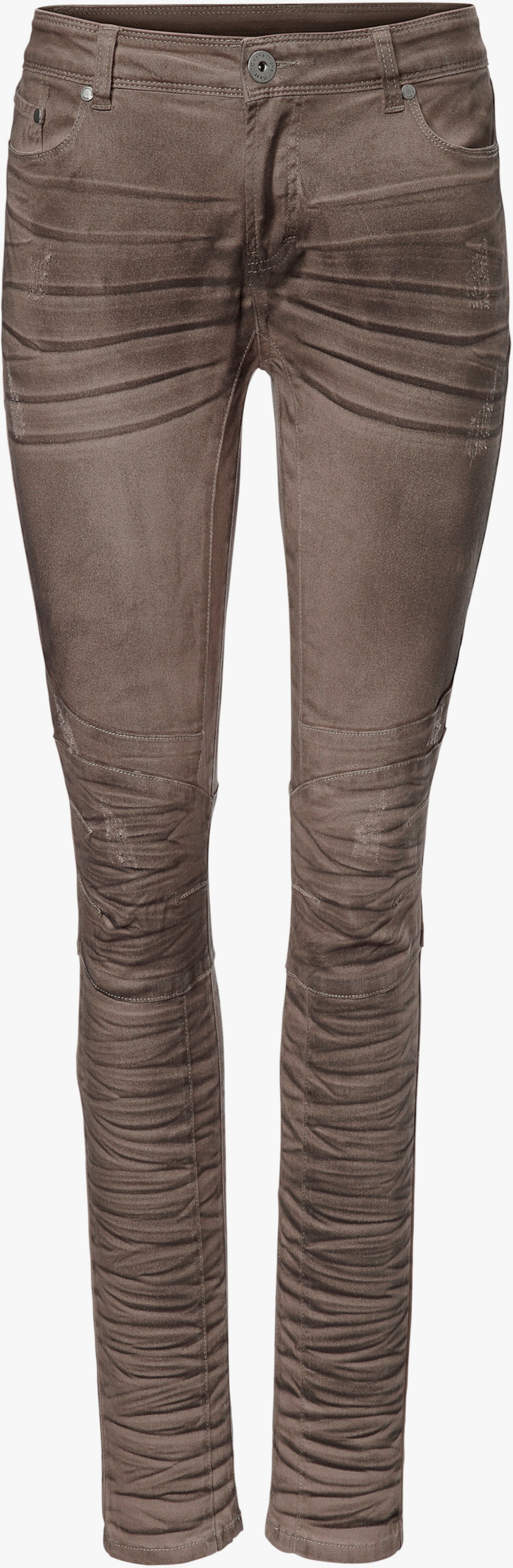 heine Pantalon boyfriend effet délavé - taupe clair
