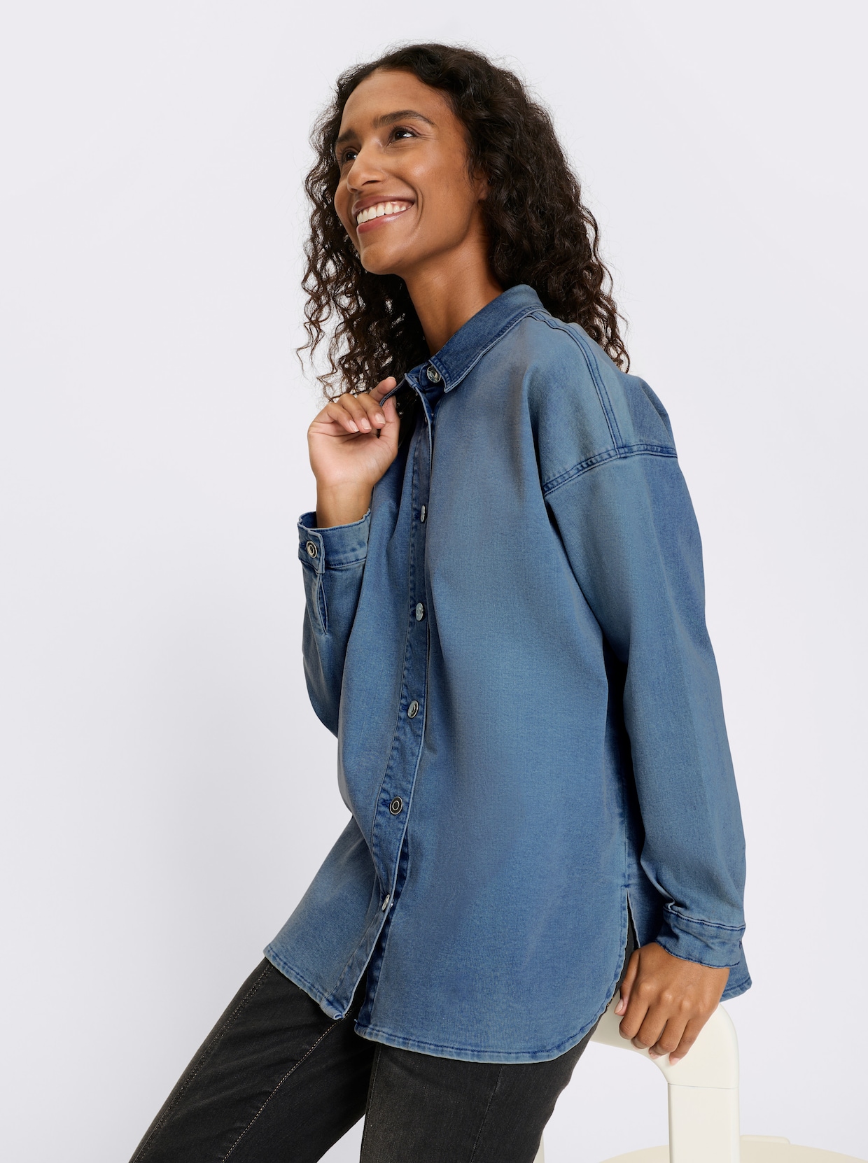 heine Jeansbluse - blue-bleached